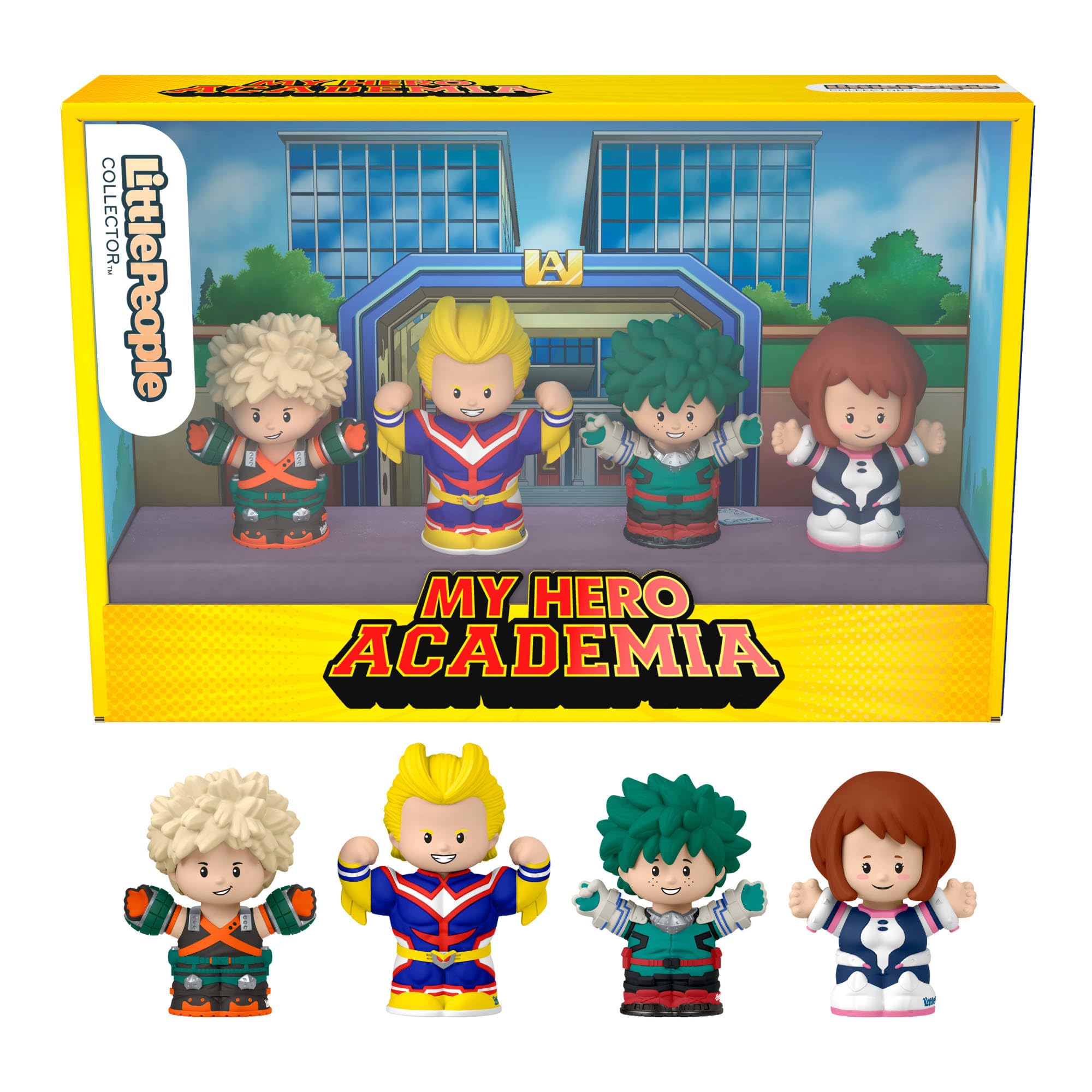 Little People COLLECTOR My Hero Academia Anime Series Special Edition Set | 4 Figures | Ages 96+