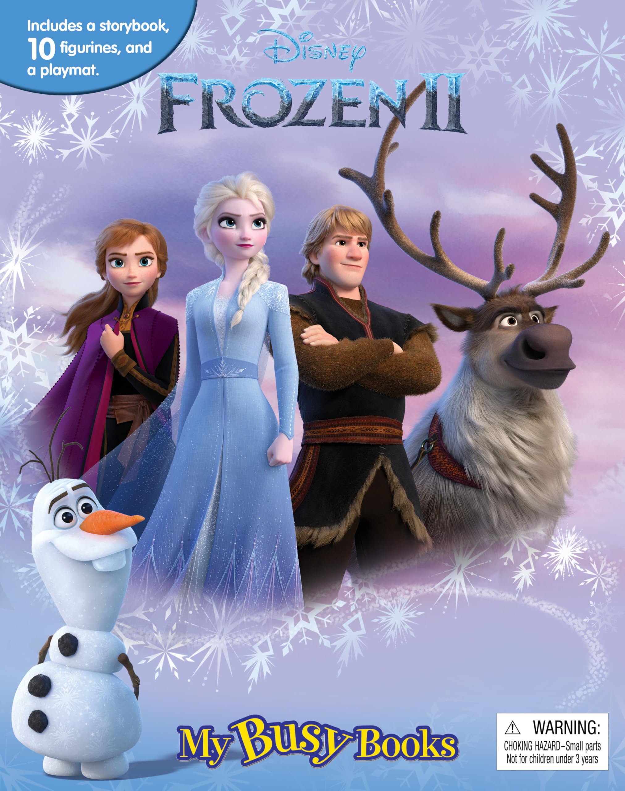 Phidal Disney Frozen 2 My Busy Book - Storybook, 10 Figurines, Playmat | Kids Edition 1