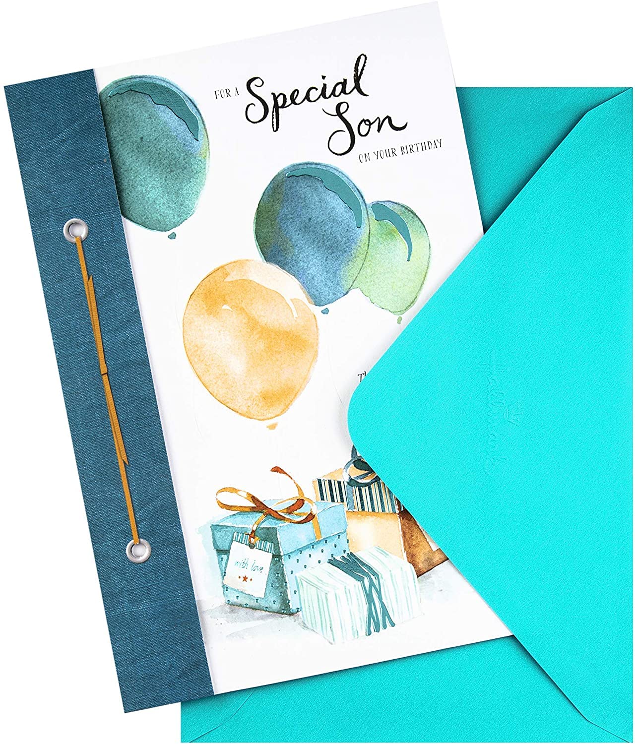 Hallmark Birthday Card for Son | Blue Foil Details | 22.8cm x 15.9cm 4