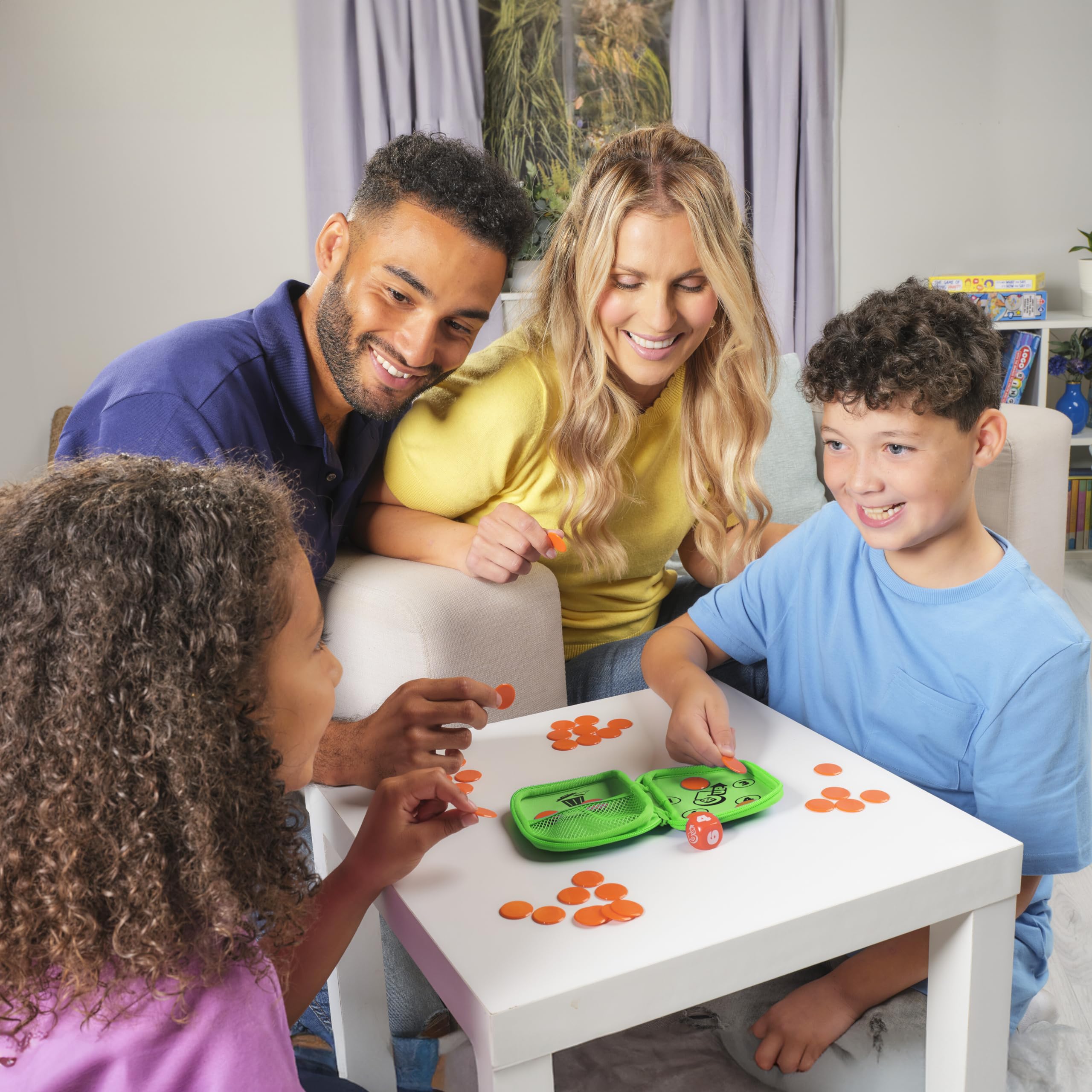 TOMY Games 5 Up Dice Game - Push Your Luck Family Board Game for 2-4 Players 12