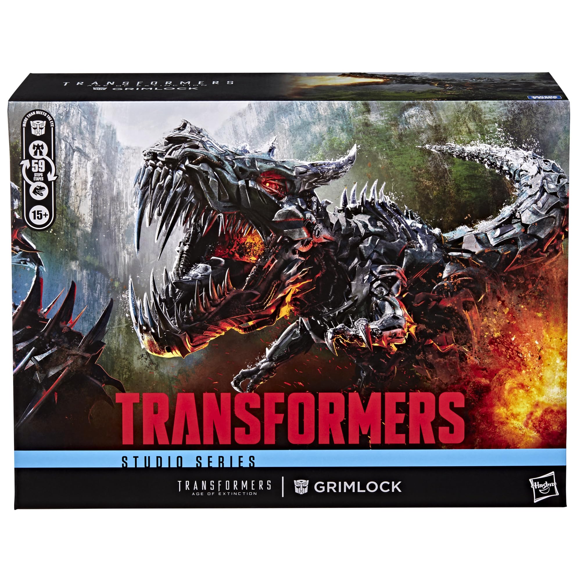 Transformers Studio Series Grimlock Action Figure - Age of Extinction | 15 Inches | 59 Steps