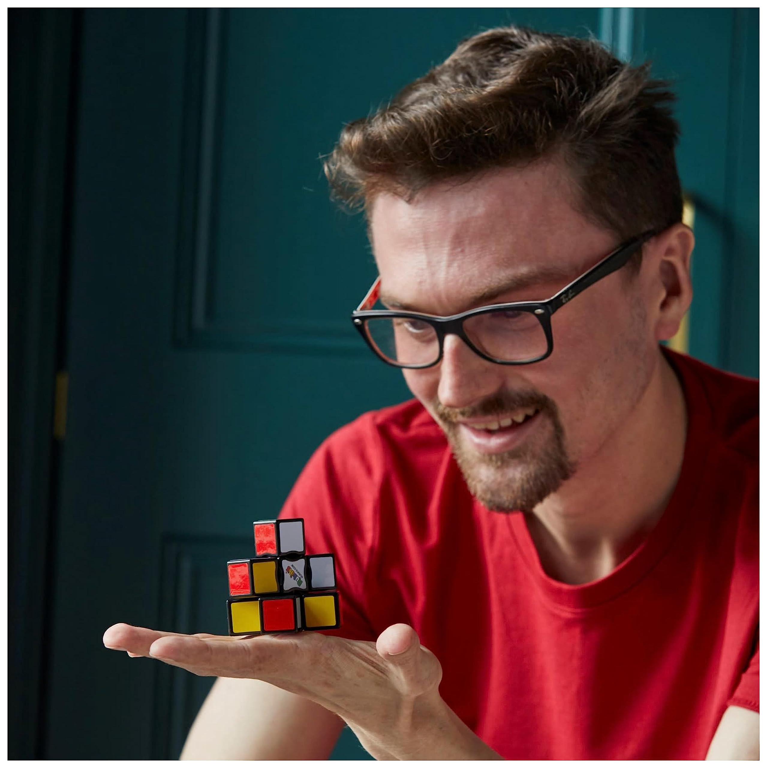 Rubik's Edge 3x3x1 Sequential Puzzle Cube for Beginners | Stickerless | Portable 9