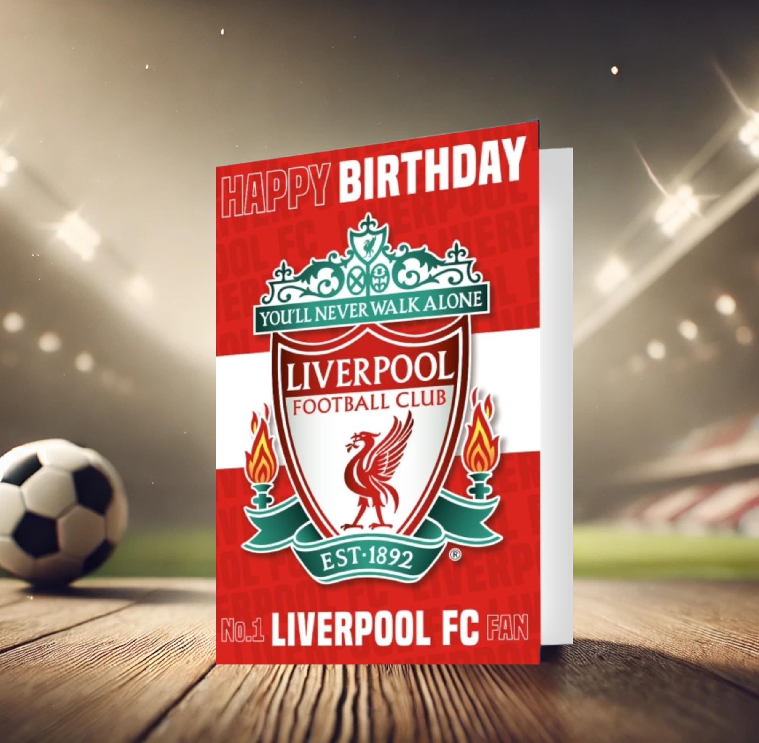 Danilo Promotions LTD Liverpool FC Birthday Card 3D-Effect Lenticular A5 Multi Color 4