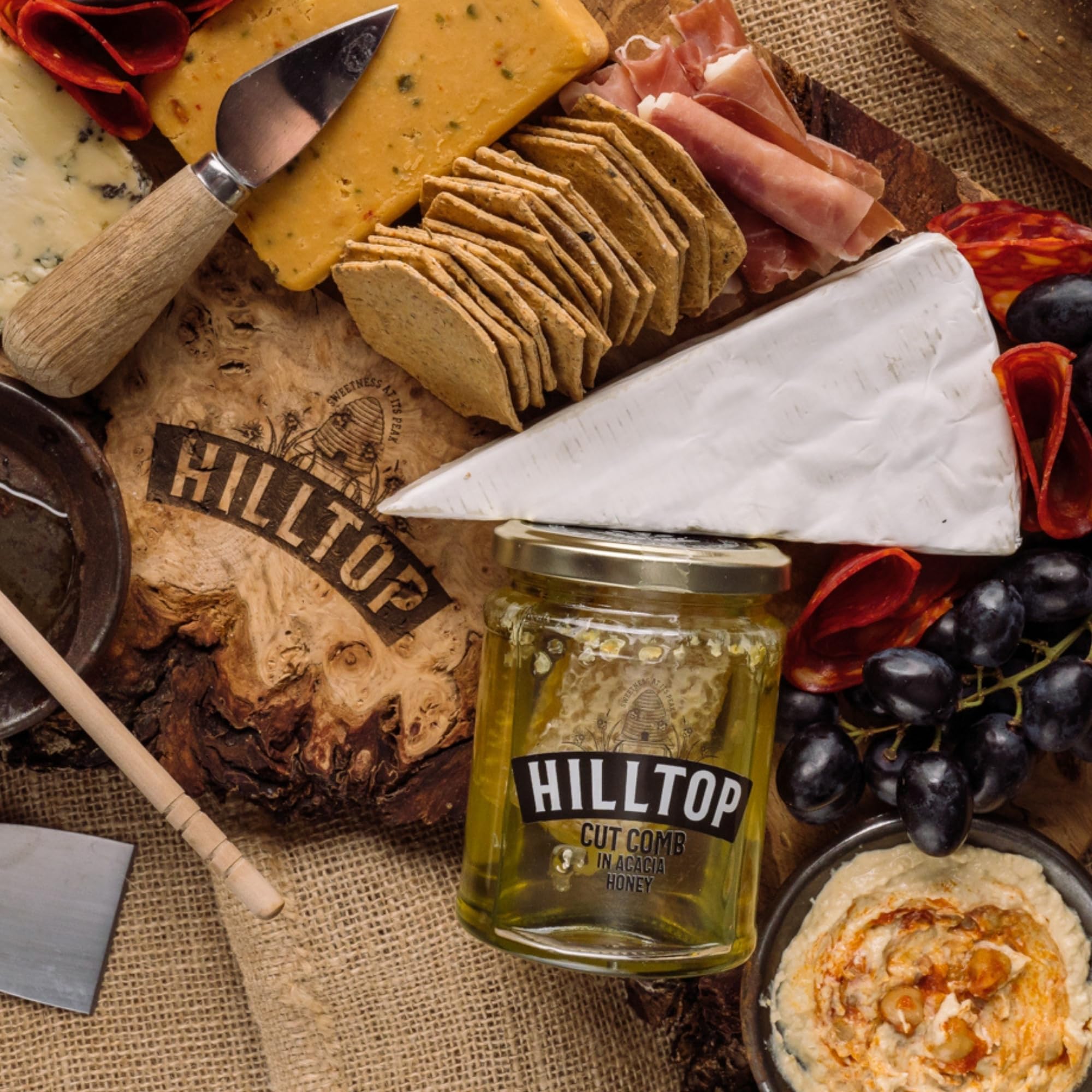 Hilltop Honey - Cut Comb in Acacia Honey 340g 11