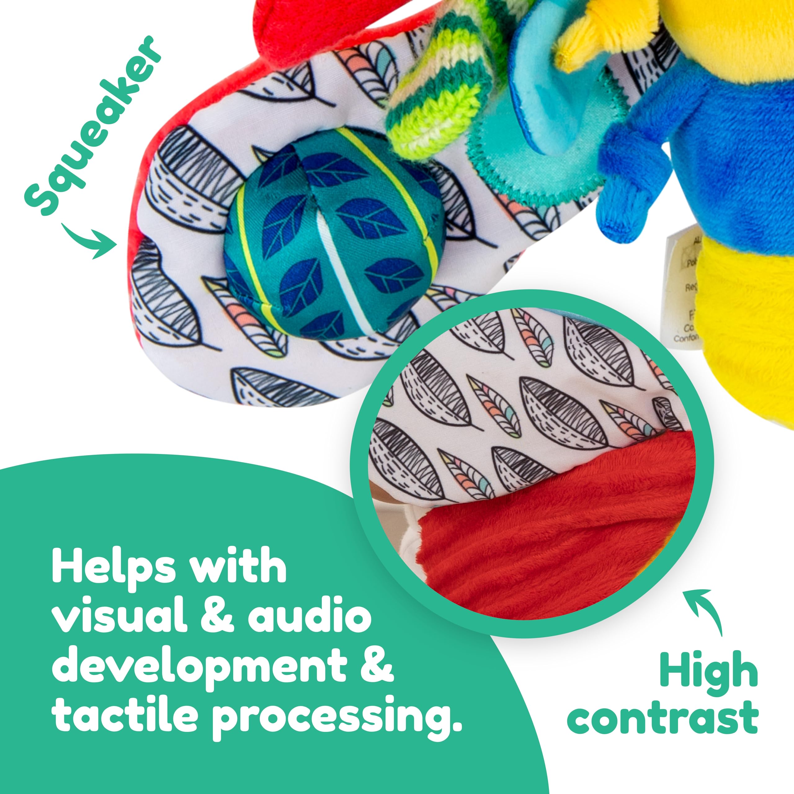 Lamaze Freddie the Firefly - Sensory Toy for Babies 0-12 Months with Teether & Crinkle Wings 3