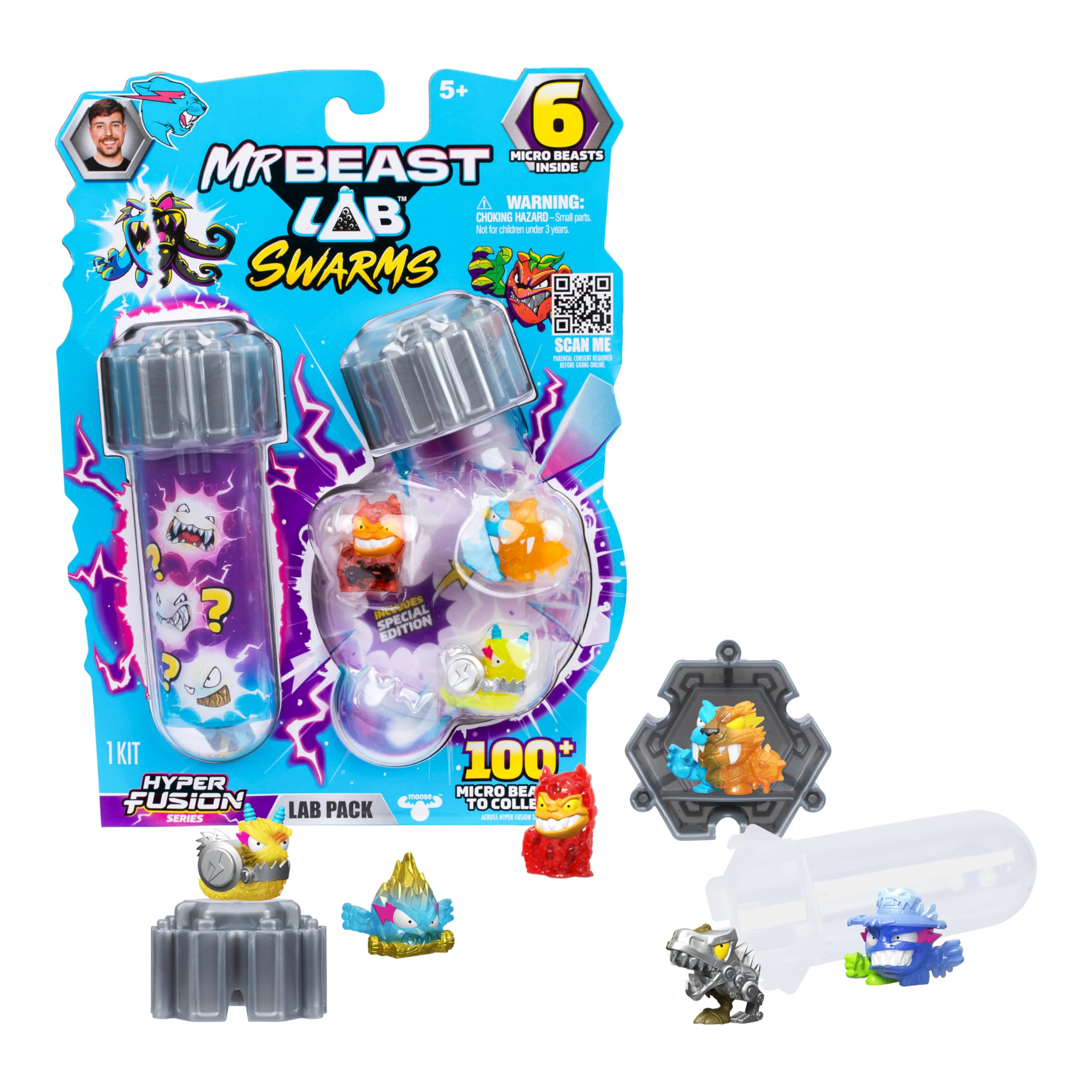 MrBeast Lab Swarms Hyper Fusion Series - 100+ Unique Micro Beasts Collectible Set