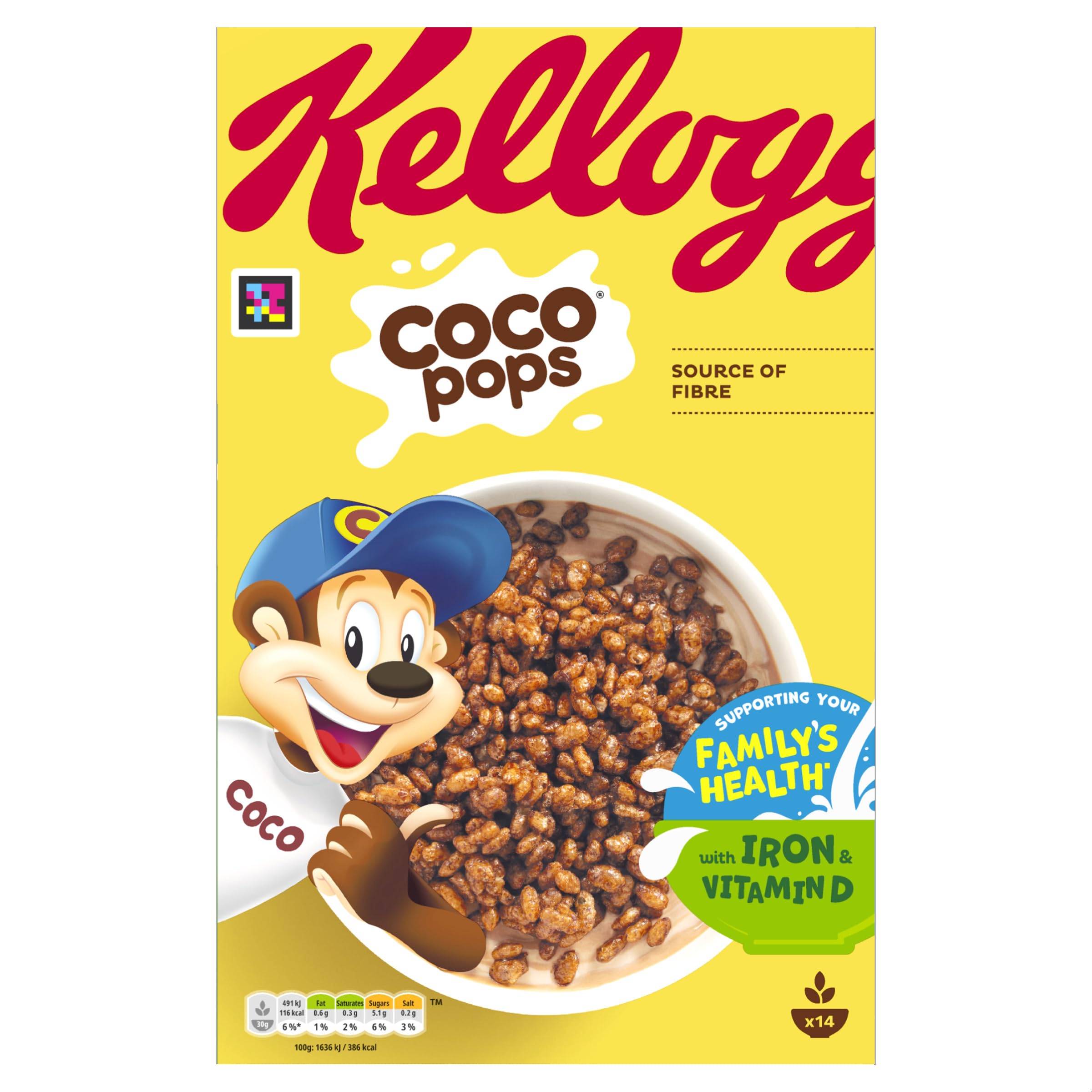 Kellogg's Coco Pops Chocolate Breakfast Cereal 420g 4
