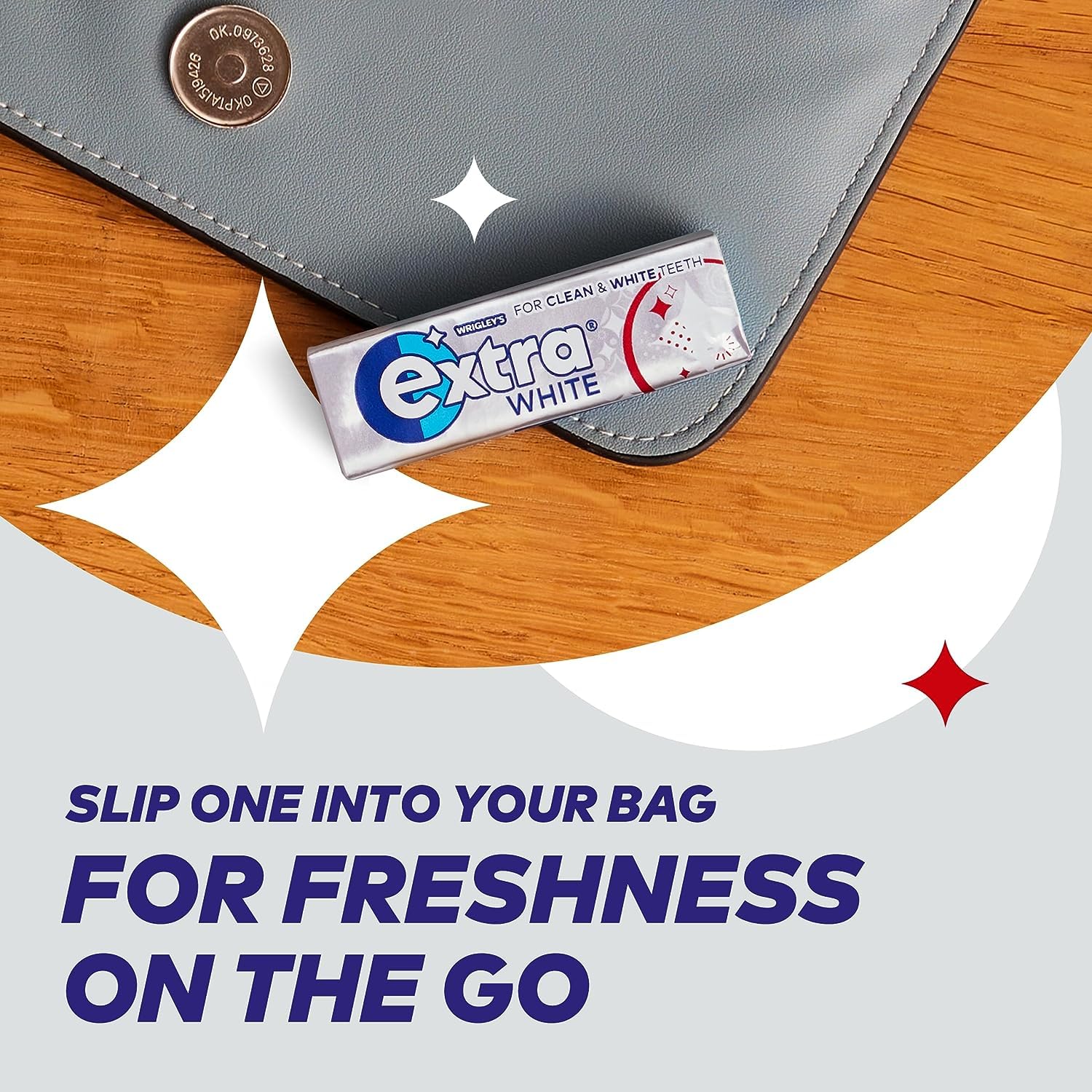 Extra Peppermint Sugarfree Chewing Gum Bulk Pack - 30 Packs of 10 Pieces | Xylitol Formula 4