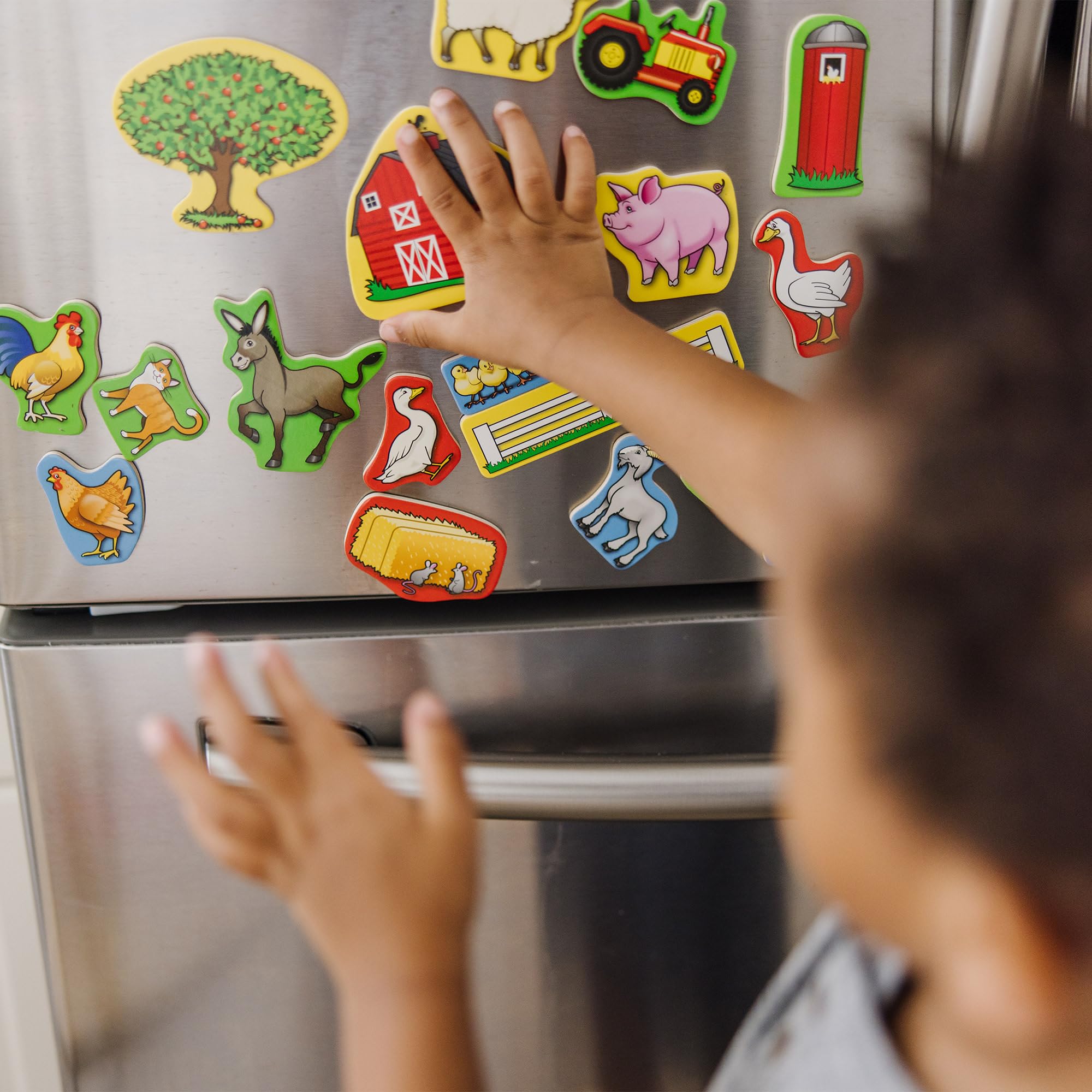Melissa & Doug 20 Wooden Farm Magnets in a Box - Educational Magnetic Playset for Toddlers 2+ 7