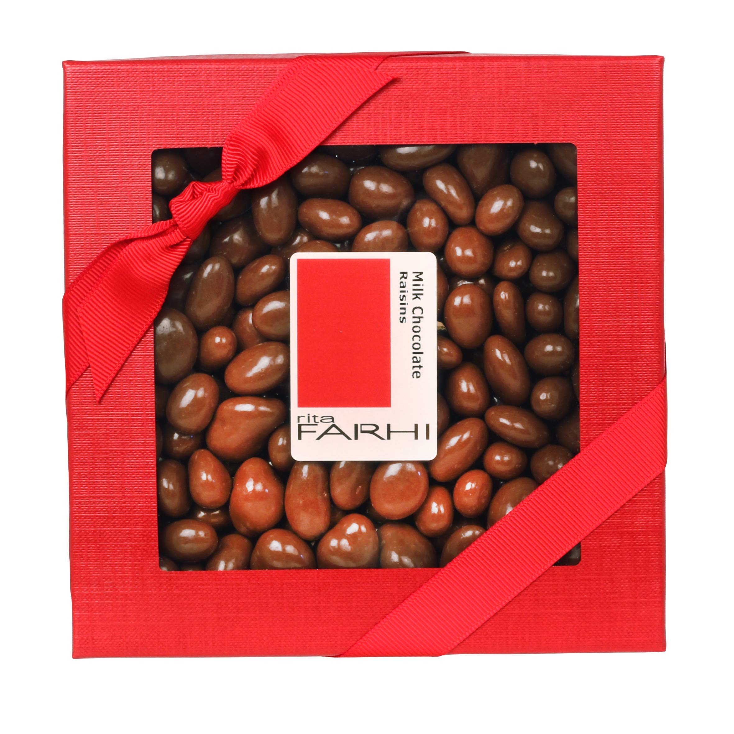 Rita Farhi Milk Chocolate Coated Raisins Gift Box | Palm Oil Free | 250g