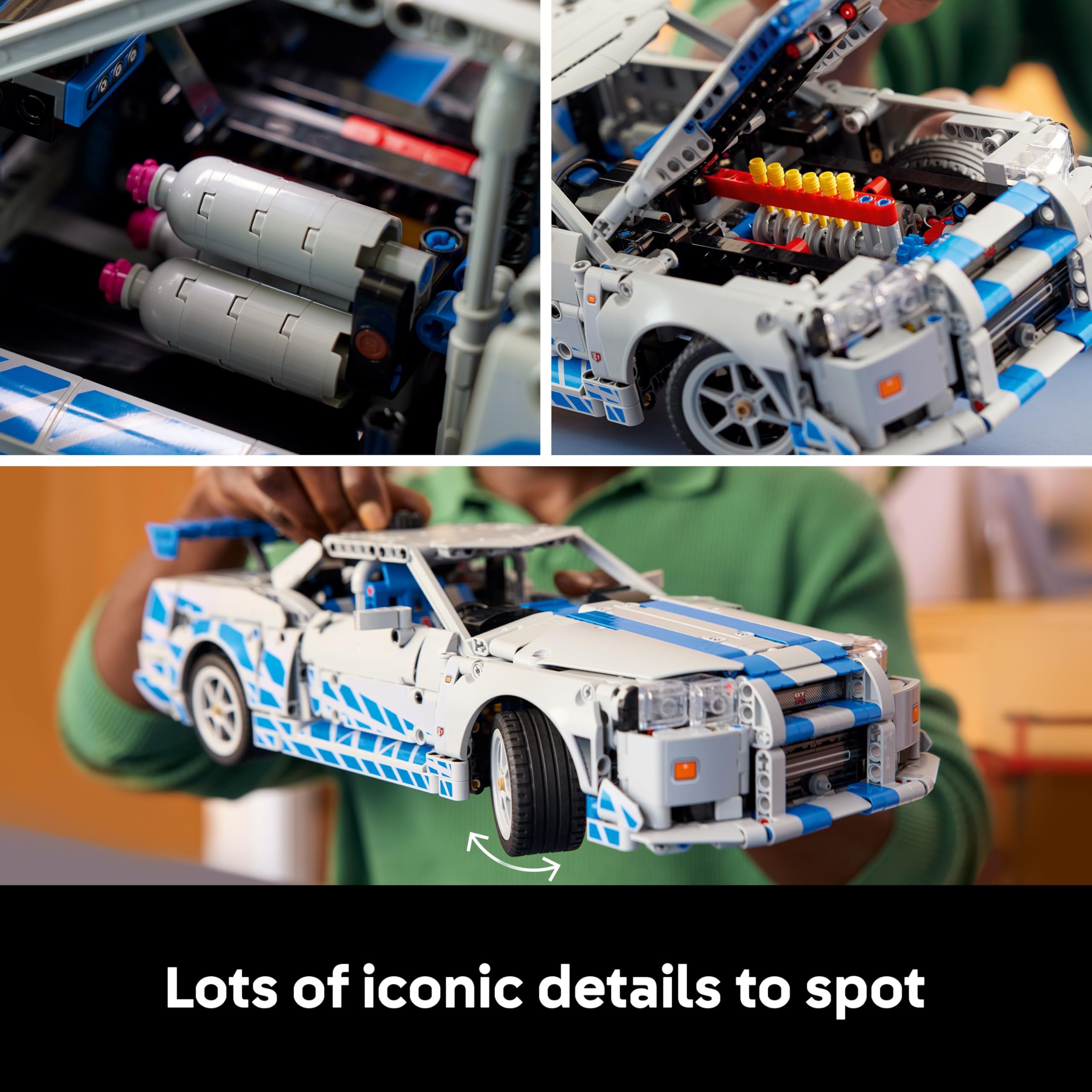 LEGO Technic 42210 2 Fast 2 Furious Nissan Skyline GT-R (R34) Model Kit | Age 18+ 4