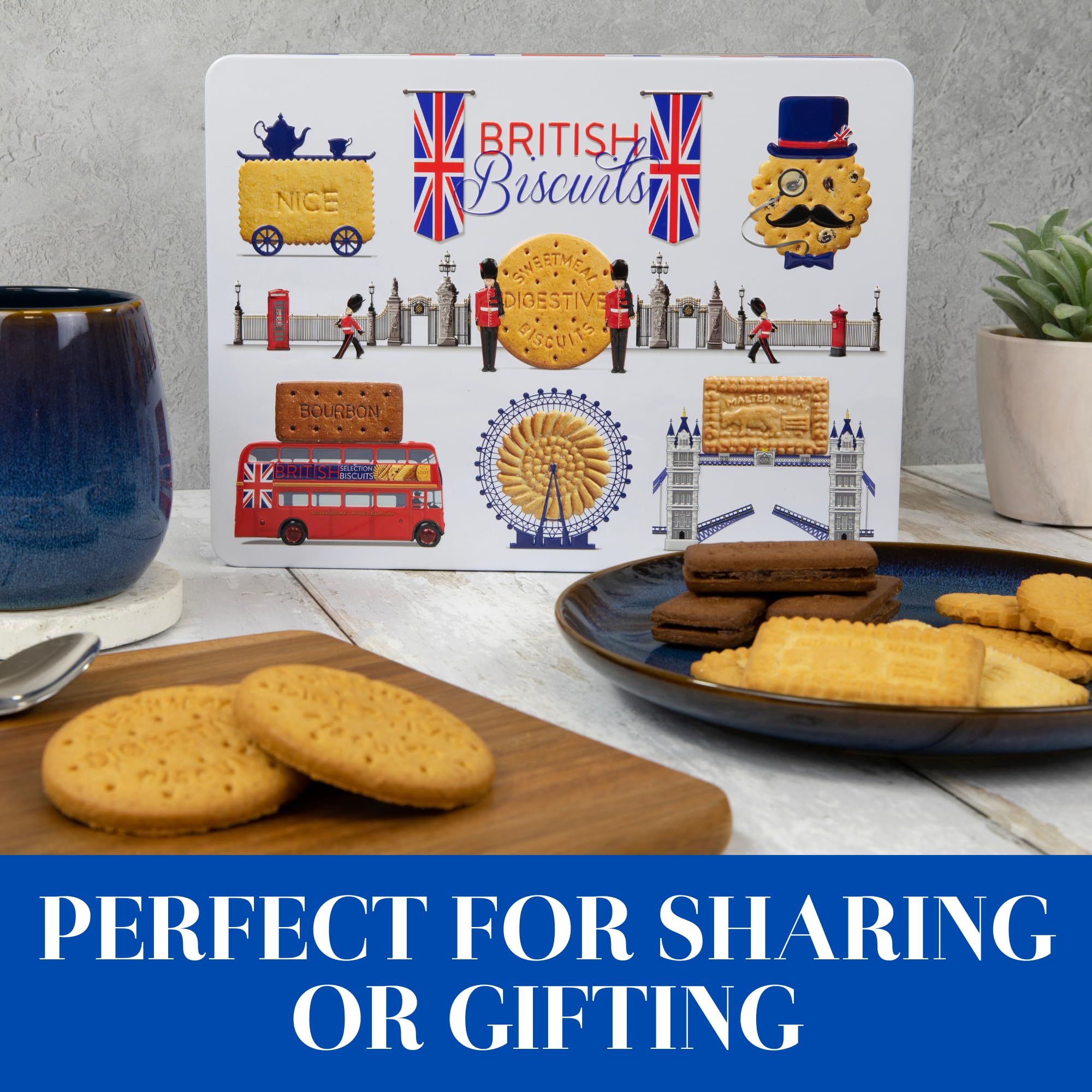 The Silver Crane co. British Biscuits Gift Set - 350g Assorted Traditional Biscuits in Collectible Tin 4