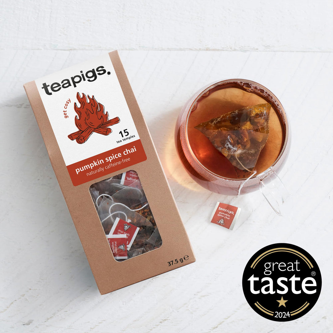 teapigs - Pumpkin Spice Chai Tea Caffeine-Free Tea Bags