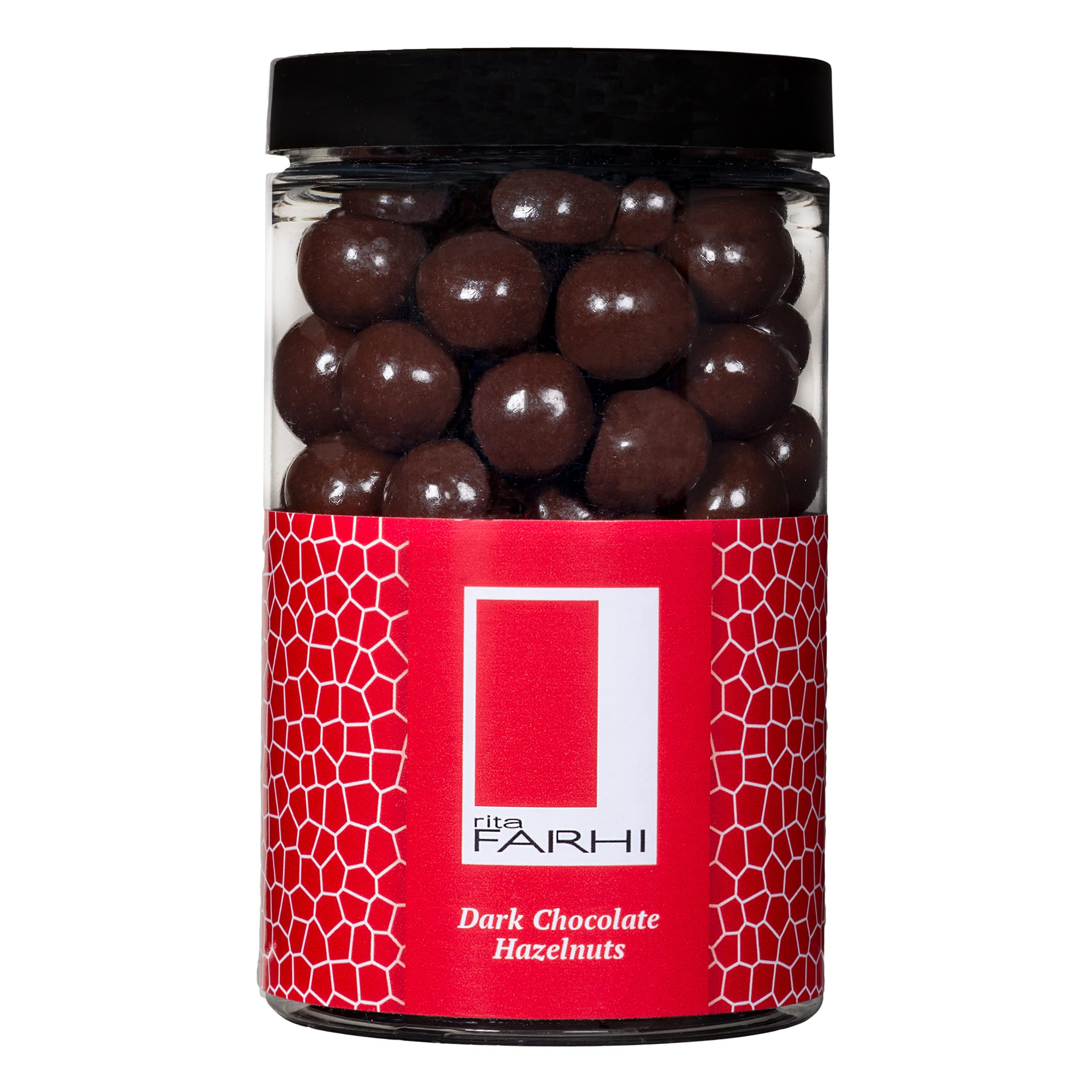 Rita Farhi Dark Chocolate Coated Hazelnuts Luxury Gift Jar 285g 1