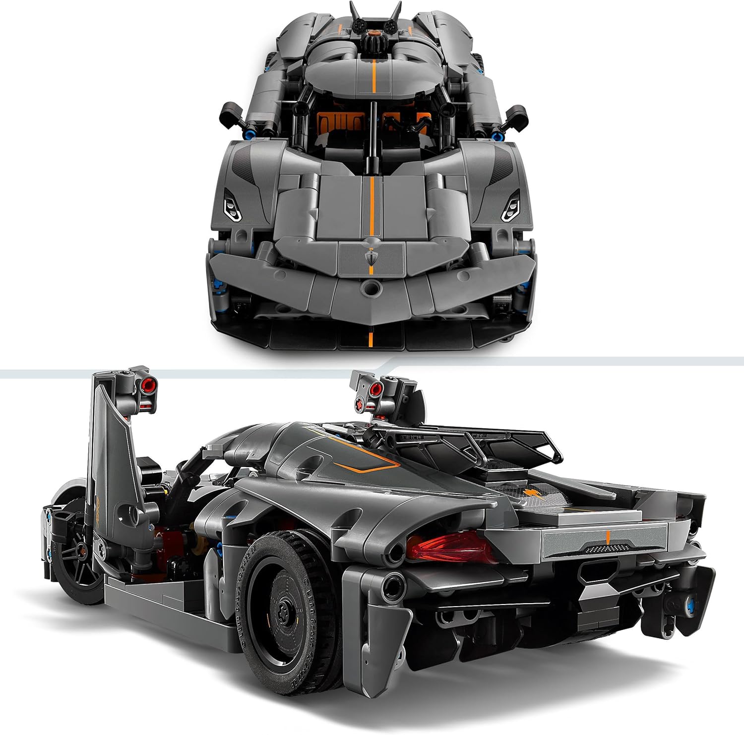 LEGO Technic Koenigsegg Jesko Absolut Grey Hypercar - Model Race Car Building Set for Ages 10+ 4