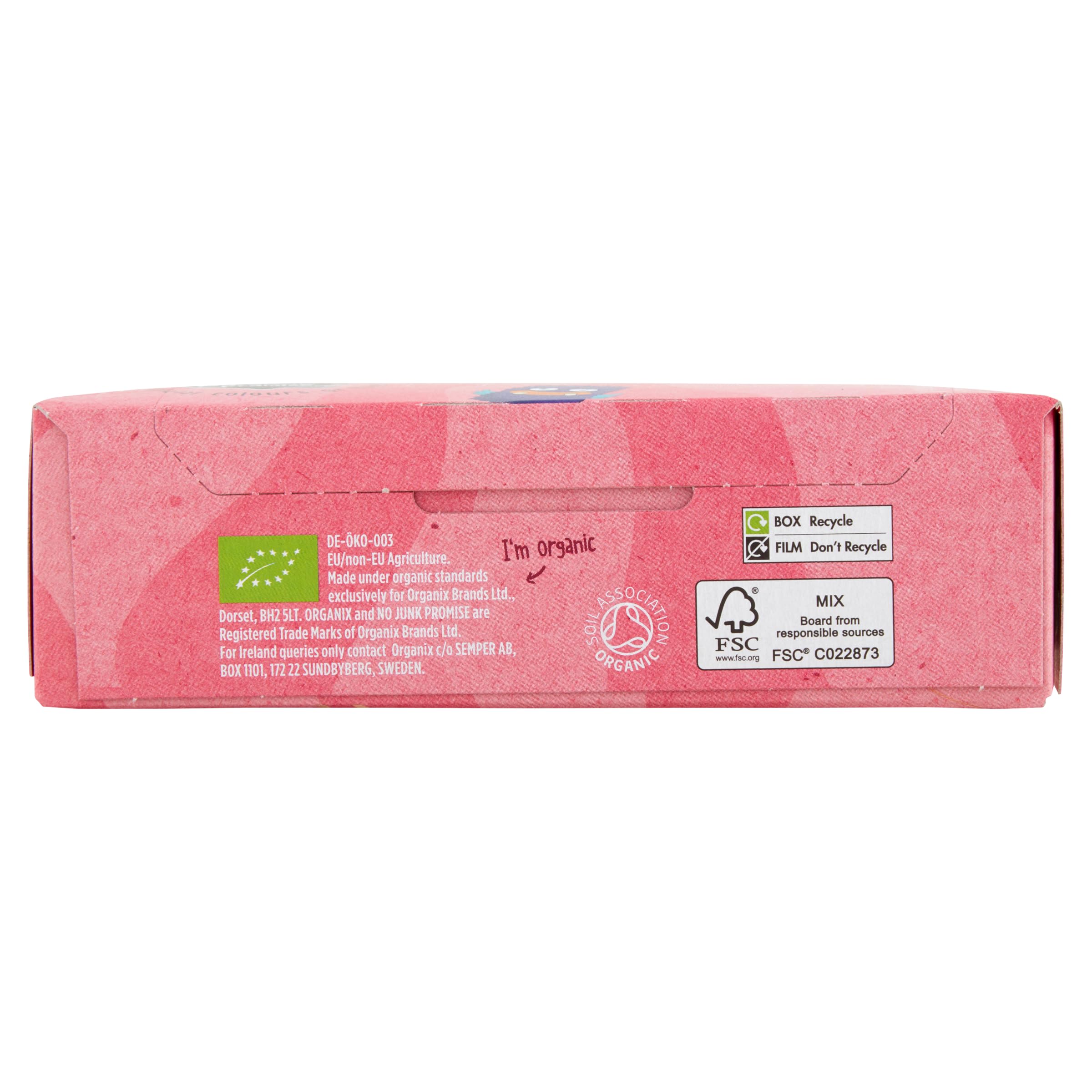 Organix Jammie Monsters Organic Strawberry & Apple Biscuits - Pack of 4 (8x8g) 6