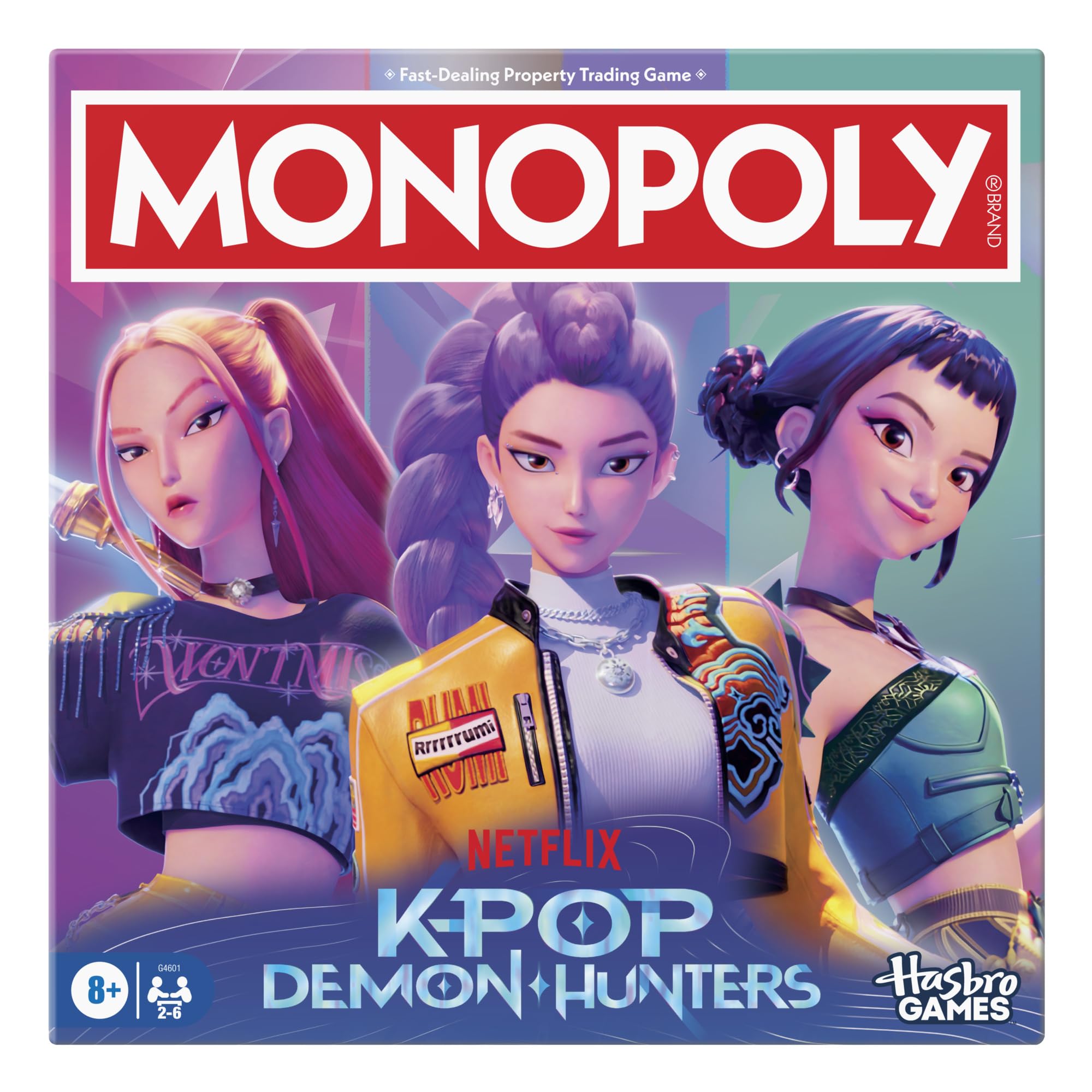 Monopoly KPop Demon Hunters Edition Board Game - Family Party Game for 2-6 Players, Ages 8+ 1