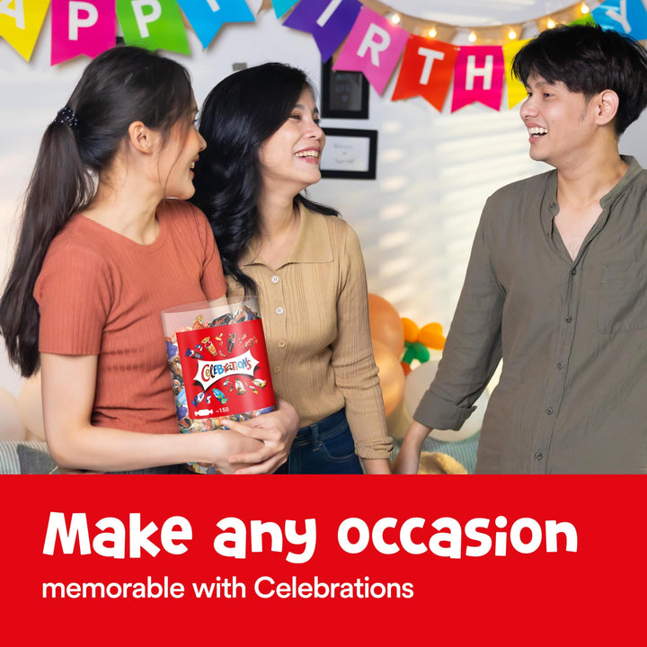 Celebrations Milk Chocolate Gift Box of Mini Chocolates & Biscuit Bars Tube