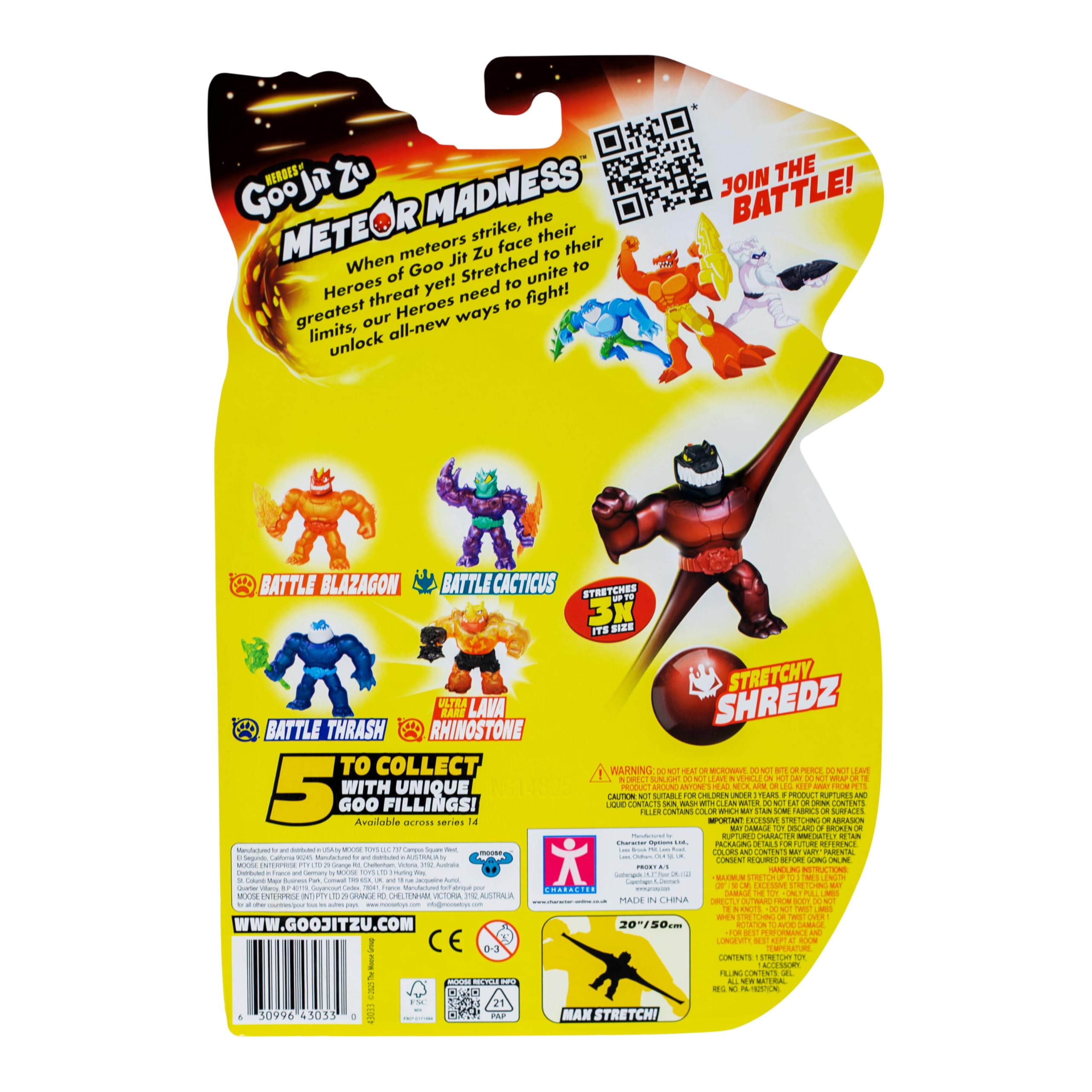 Heroes of Goo Jit Zu Meteor Madness Shredz Stretchy Action Figure 6