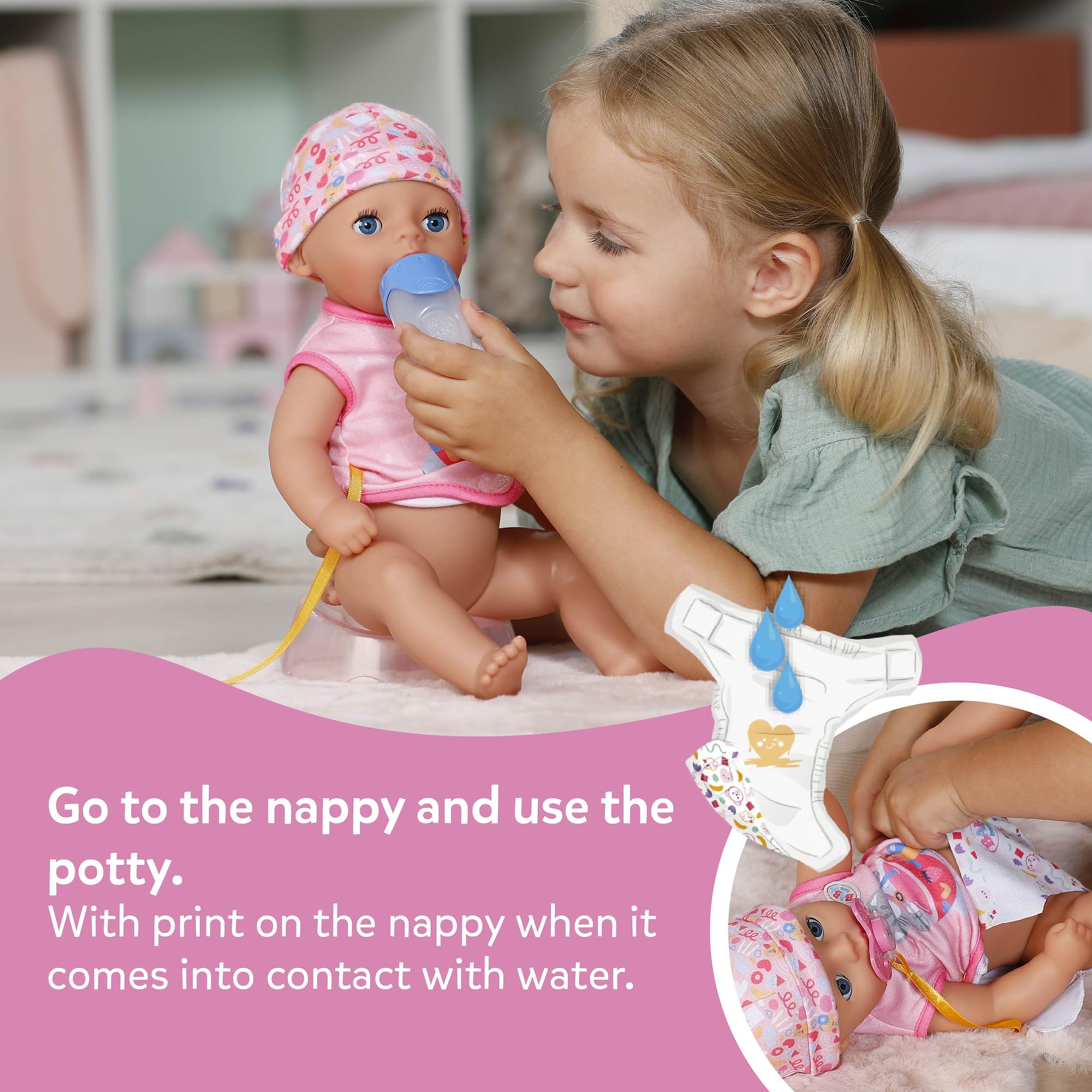 BABY born Lena Doll - 36 cm with 7 Mechanical Functions | Ages 1+ 5