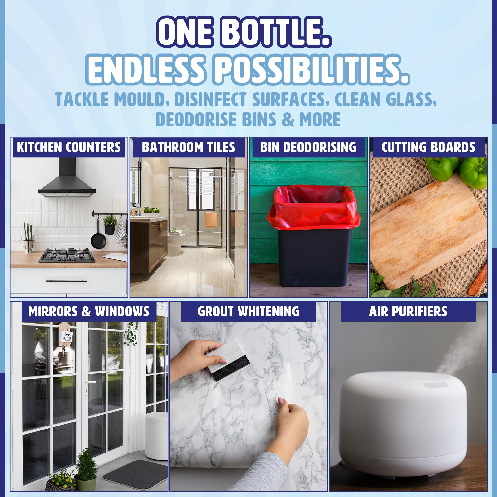 Pure Safe - Wasserstoffperoxid 3% Lösung 1 Ltr – Mehrzweck-Haushaltsreiniger 5