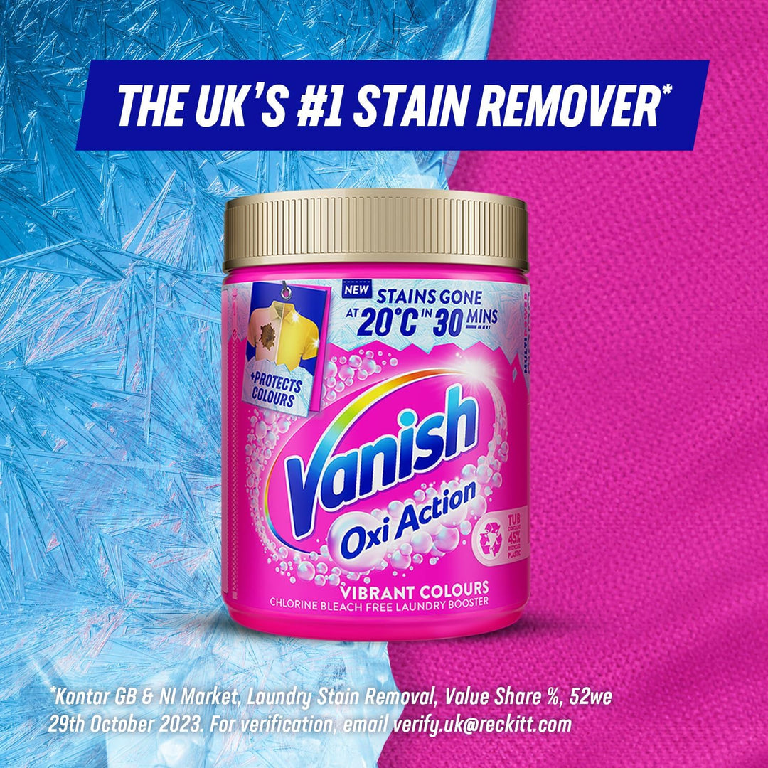 Vanish - Gold Oxi Action Stain Remover and Laundry Booster Powder for Colours 1.5kg