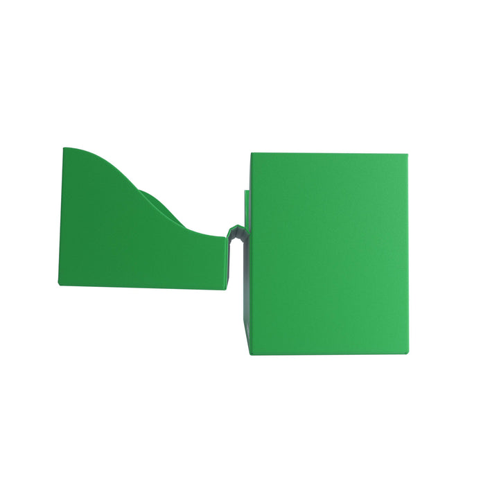 Gamegenic 80-Card Side Holder - Sideloading Deck Box with Cobra Neck, Green