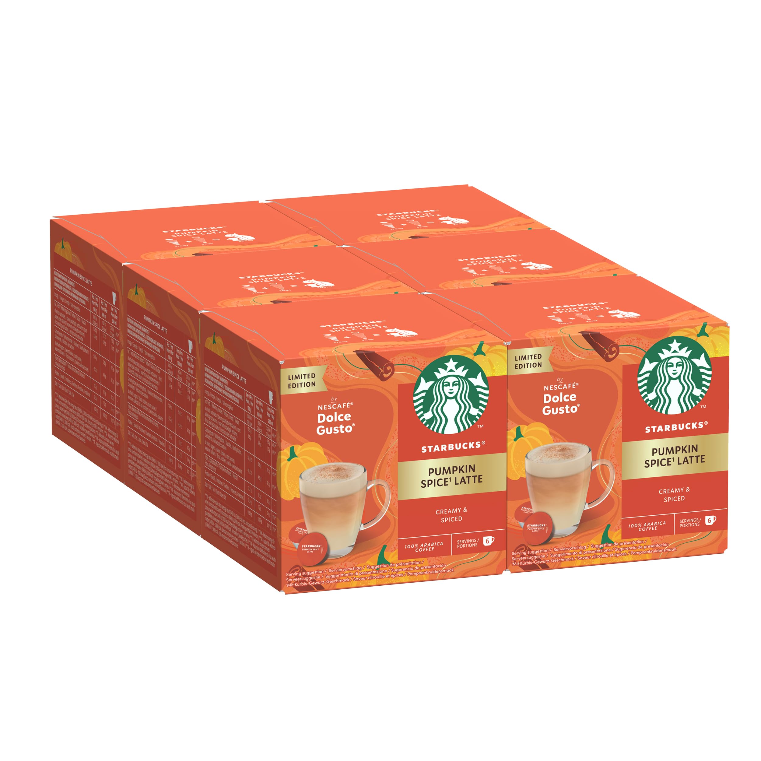 STARBUCKS Pumpkin Spice Latte by Nescafé Dolce Gusto Coffee Pods | 72 Capsules 1