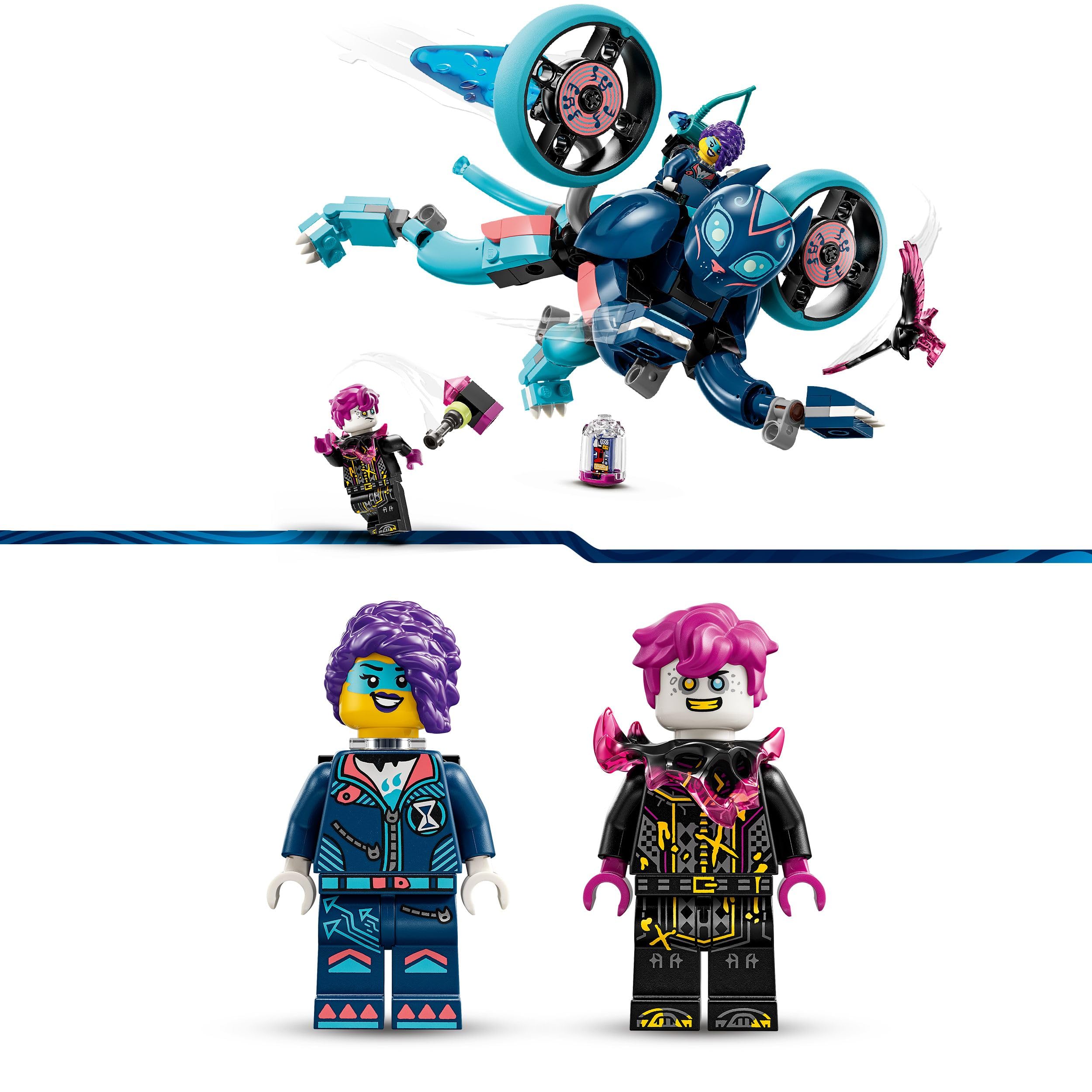 LEGO DREAMZzz Zoey’s Cat Motorcycle Set - Rebuildable Catbike Toy for Kids 7+ 12