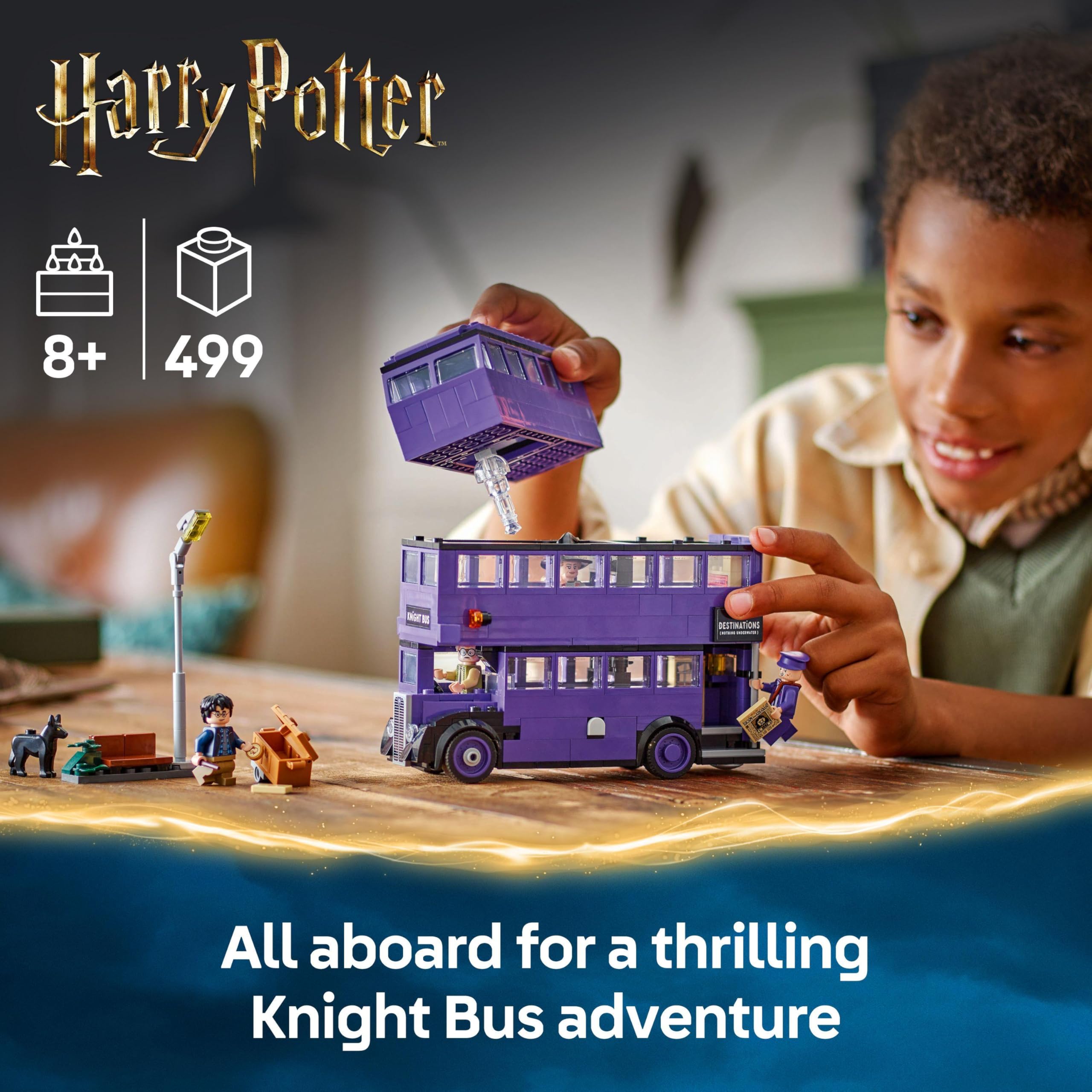 LEGO Harry Potter Knight Bus Adventure - 5 Minifigures & 499-Piece Building Set for Ages 8+ 2