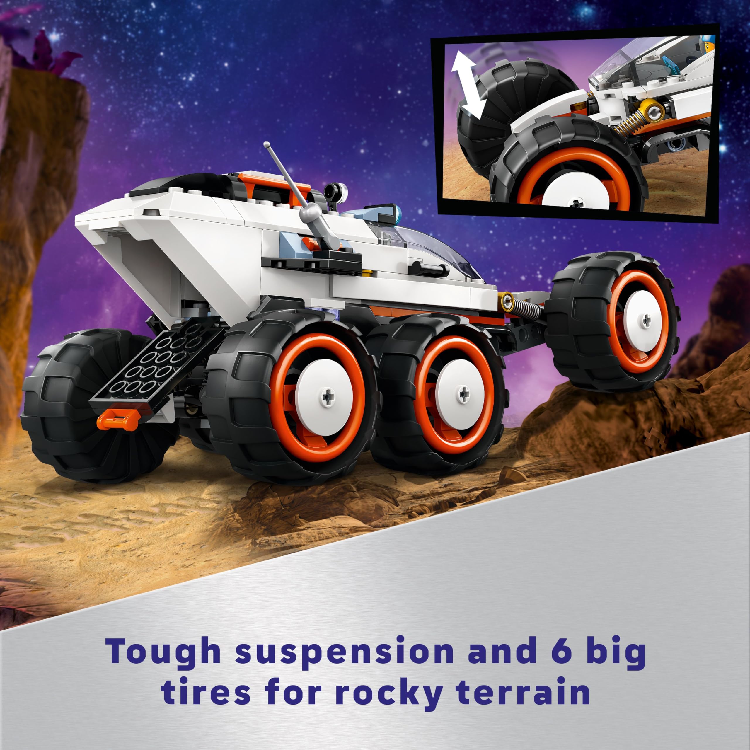 LEGO City Space Explorer Rover and Alien Life Building Set - 311-Piece Playset for Ages 6+ 11