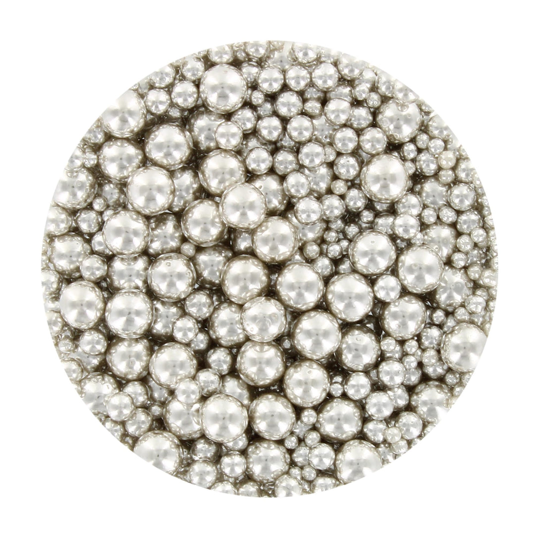 Baked with Love - Silver Pearl Sprinkles 100g | Edible Cake Decorations