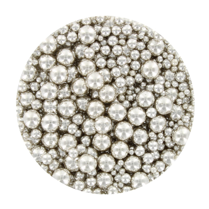 Baked with Love - Silver Pearl Sprinkles 100g | Edible Cake Decorations