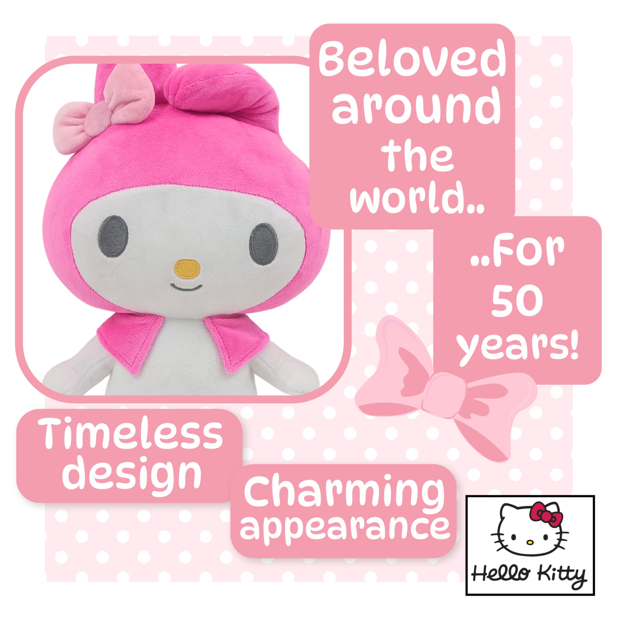 My Melody Plush 30cm - Official Sanrio Licensed Stuffed Animal for Kids & Collectors 10