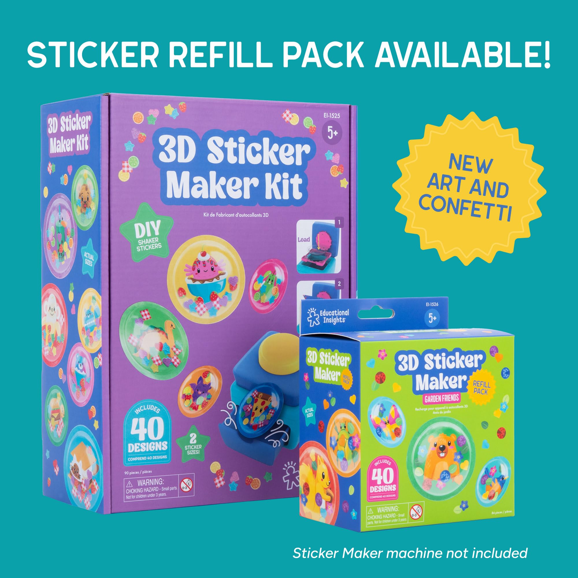 Educational Insights 3D Sticker Maker Kit - Create 40 Custom Bubble Stickers | Ages 4-8 6