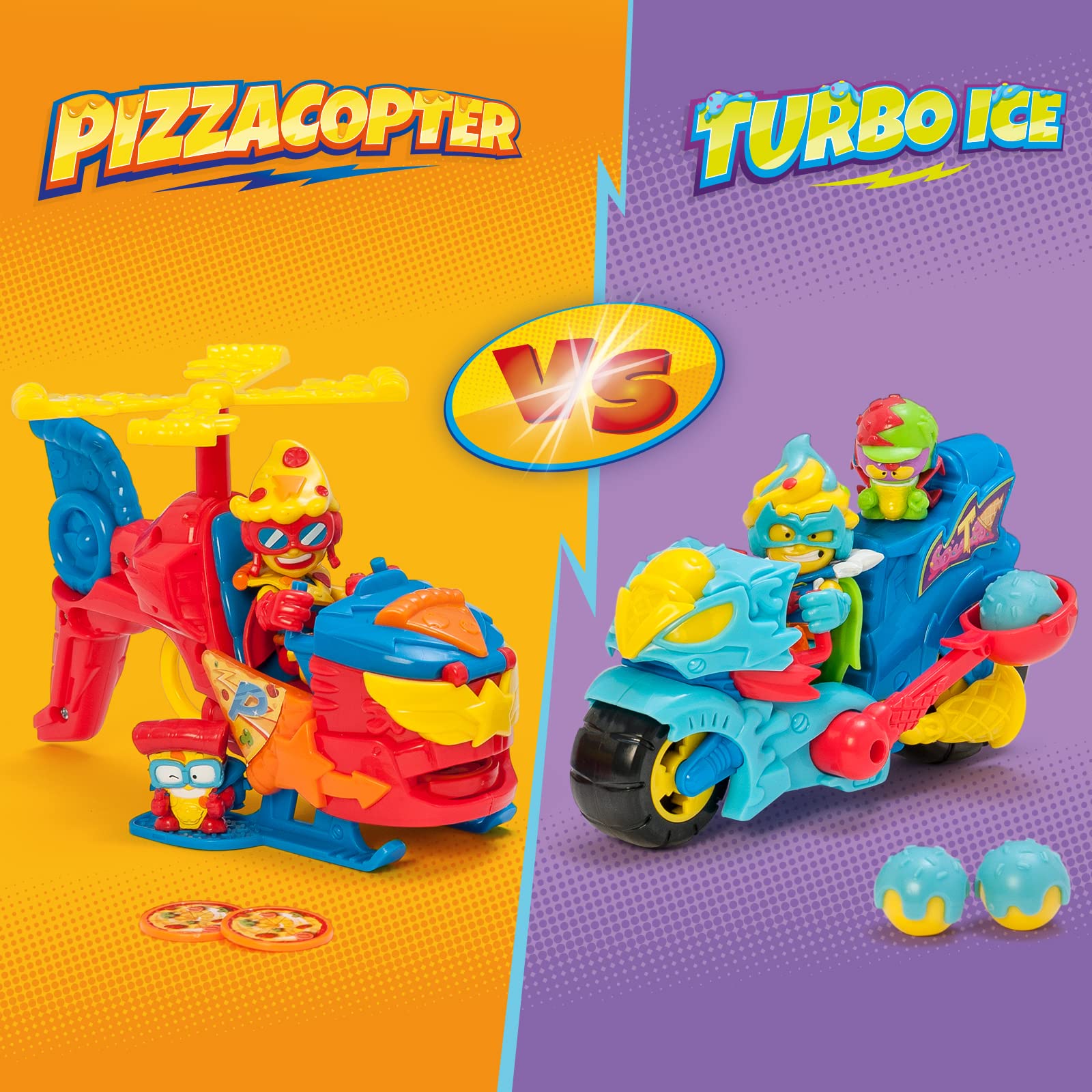 SUPERTHINGS - Pizzacopter Helicopter with Pizza Disc Launcher & Exclusive Figures 14