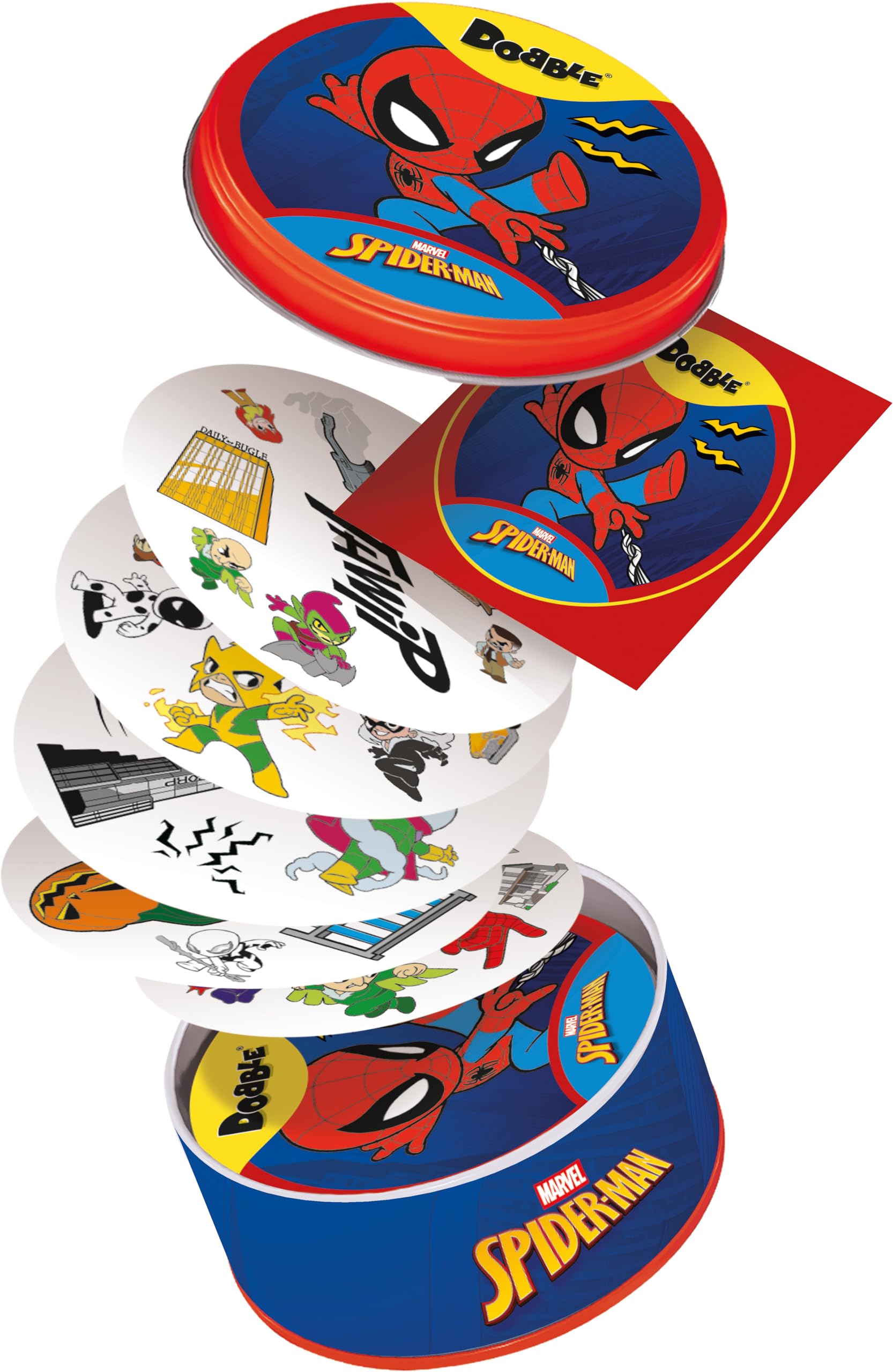 Asmodee Dobble Spiderman Family Card Game | Ages 6+ | 2-8 Players | 15+ Min
