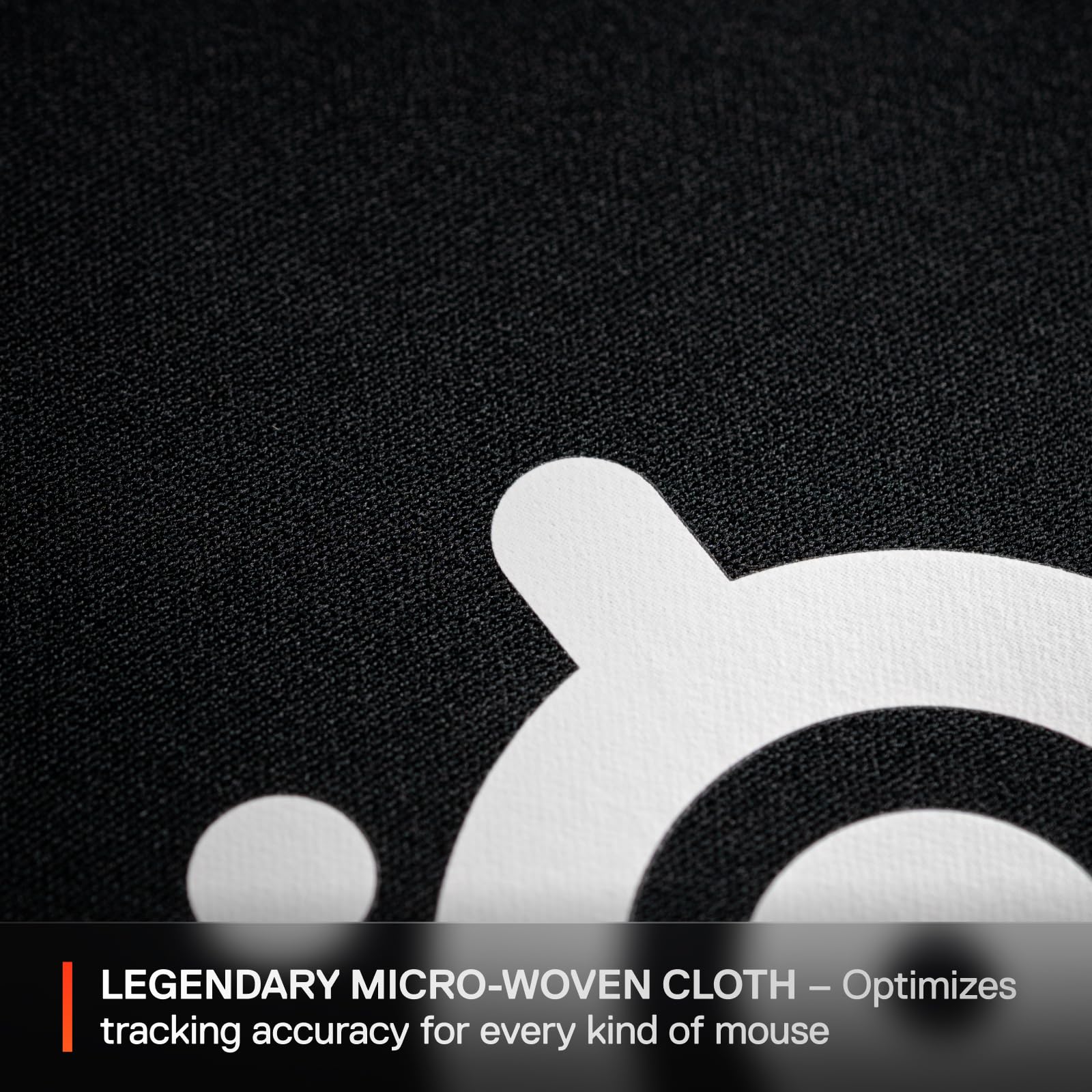 SteelSeries QcK Cloth Gaming Mouse Pad - Micro-Woven Surface | Size M (320 x 270 x 2mm) | Black 3