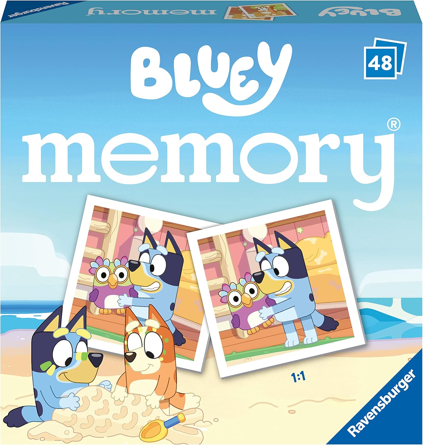 Ravensburger Bluey Mini Memory Matching Card Game for Kids 6