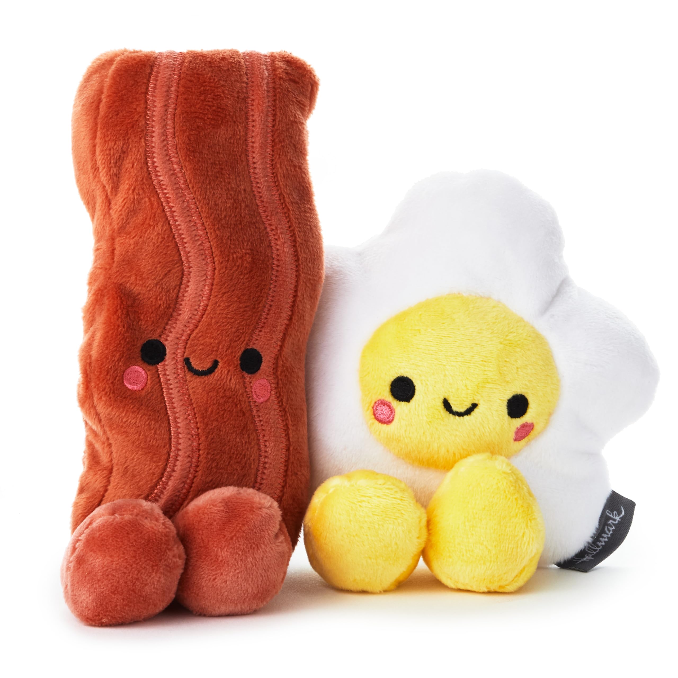 Hallmark Better Together Bacon and Egg Plush Pair - Magnetic Soft Toy Set 1