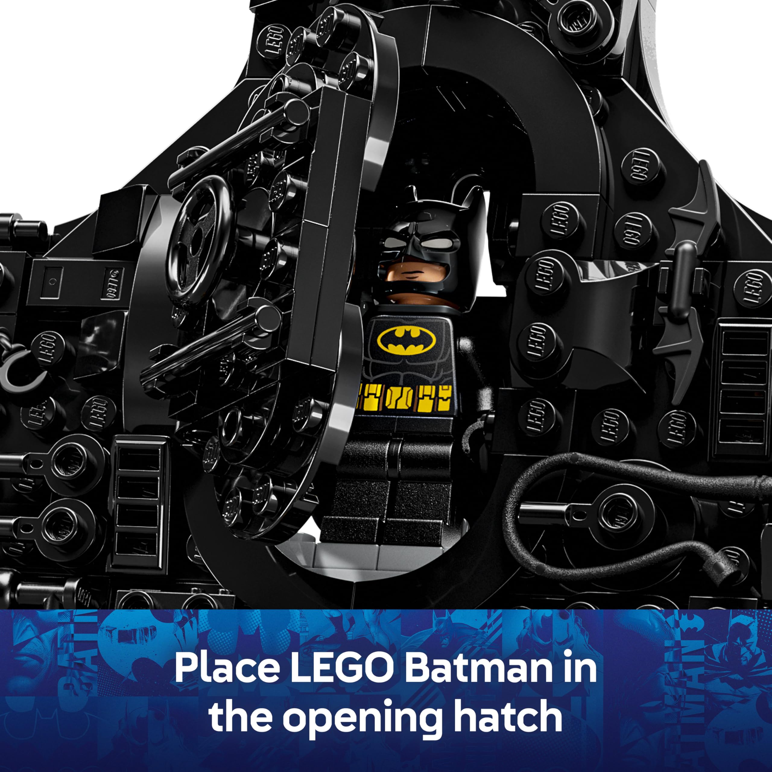 LEGO DC Batman Logo Building Set 76330 - 2 Minifigures | Ages 12+ | Display Model 4