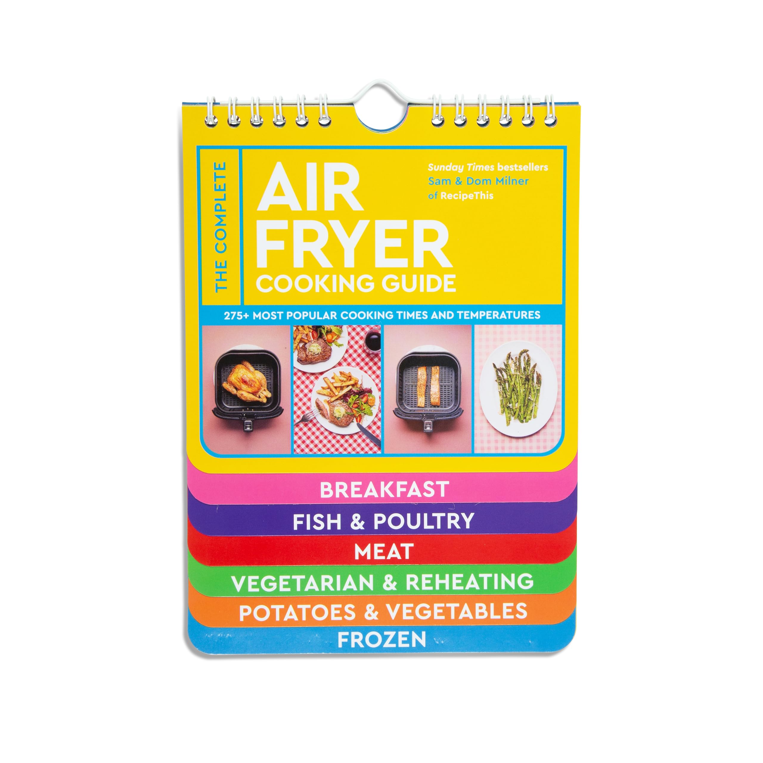 White Lion Publishing The Complete Air Fryer Cooking Guide - 275+ Popular Times & Temps | Spiral Bound