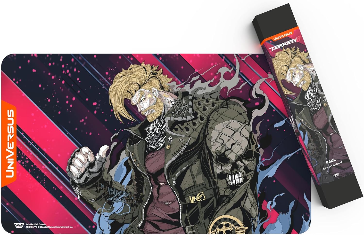 UniVersus Tekken 8 Paul Playmat - 24 x 14 Inches Neoprene Tabletop Mat 7