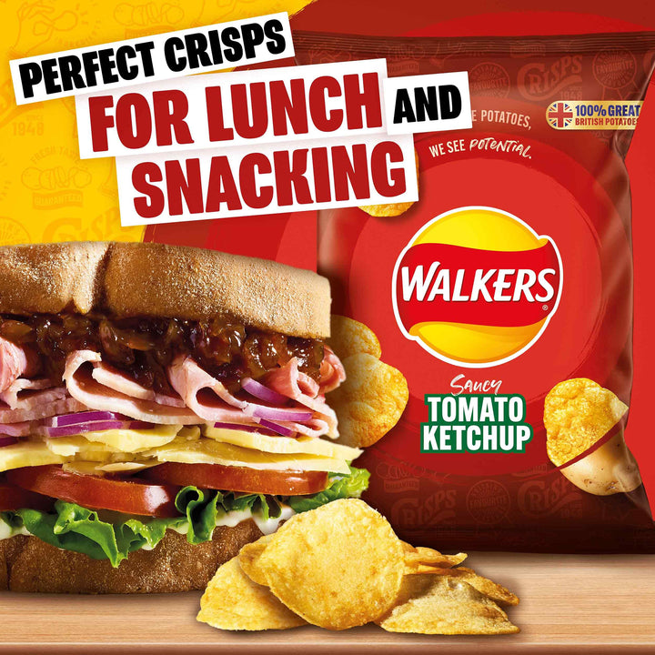 Walkers - Tomato Ketchup Crisps Multipack 32 x 32.5g