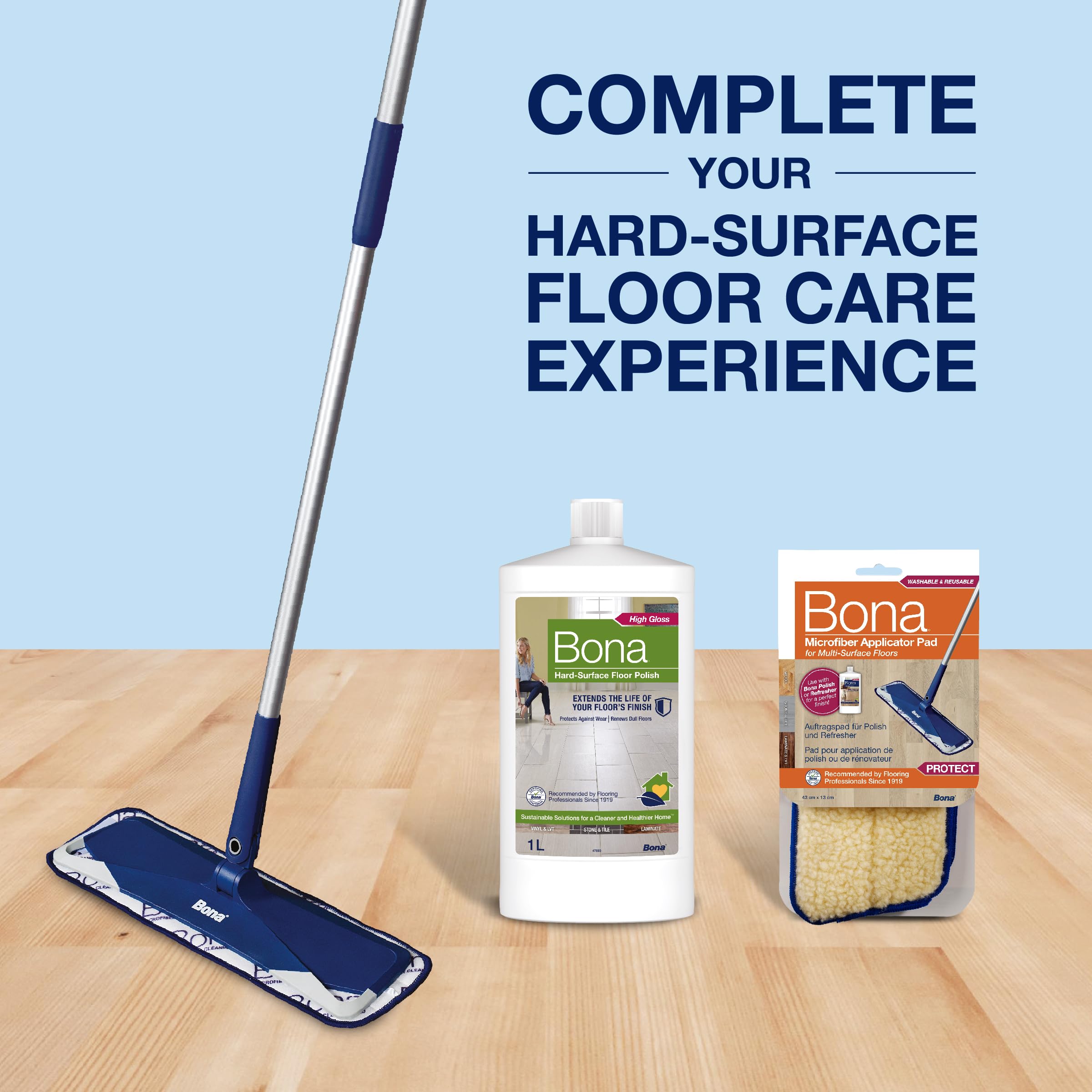 Bona Hard-Surface Floor Polish - Gloss Finish, Protective Layer | 1 Litre 4