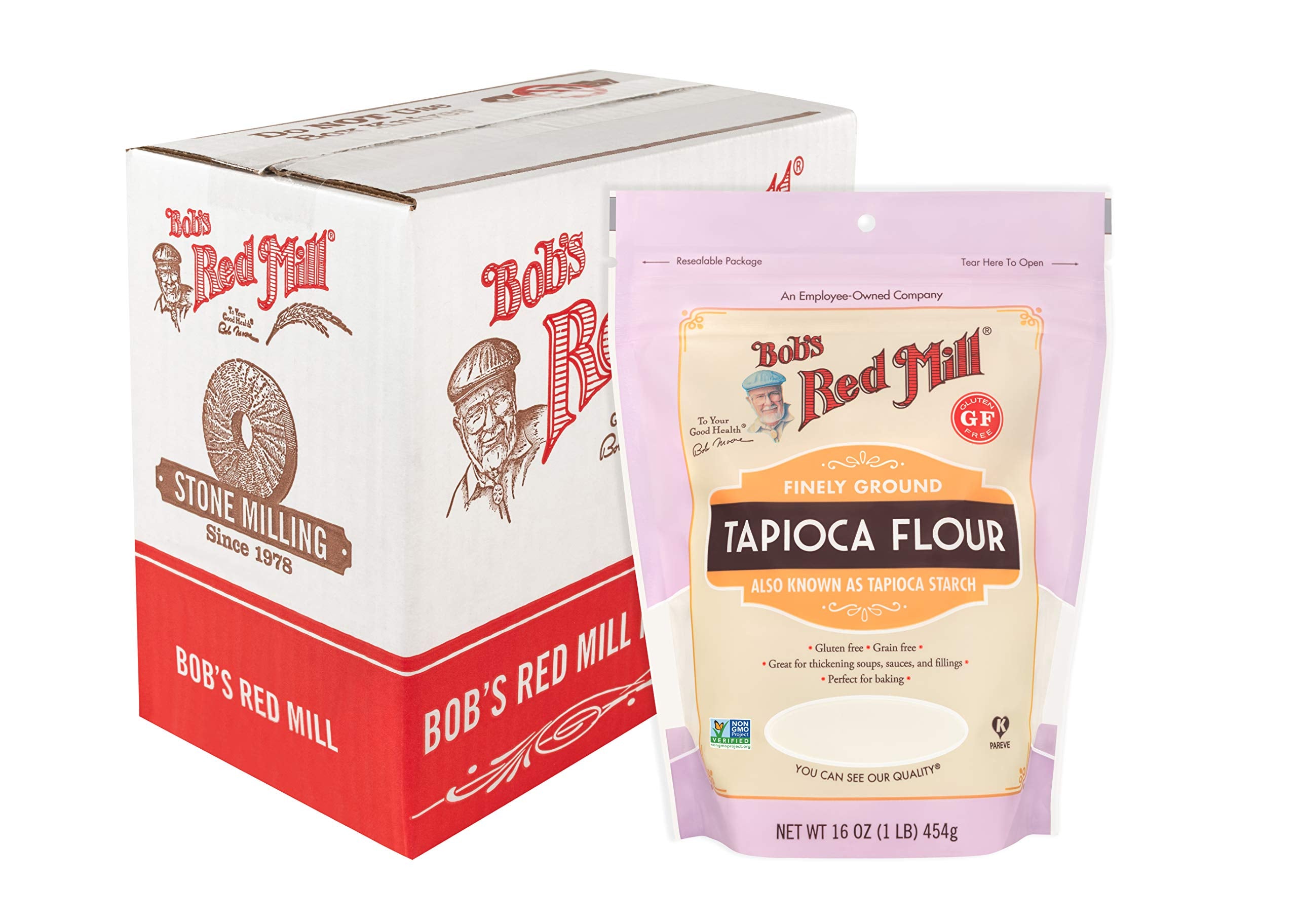 Bob's Red Mill Gluten Free Tapioca Flour (Starch) - Baking & Thickening | 454g Pouch