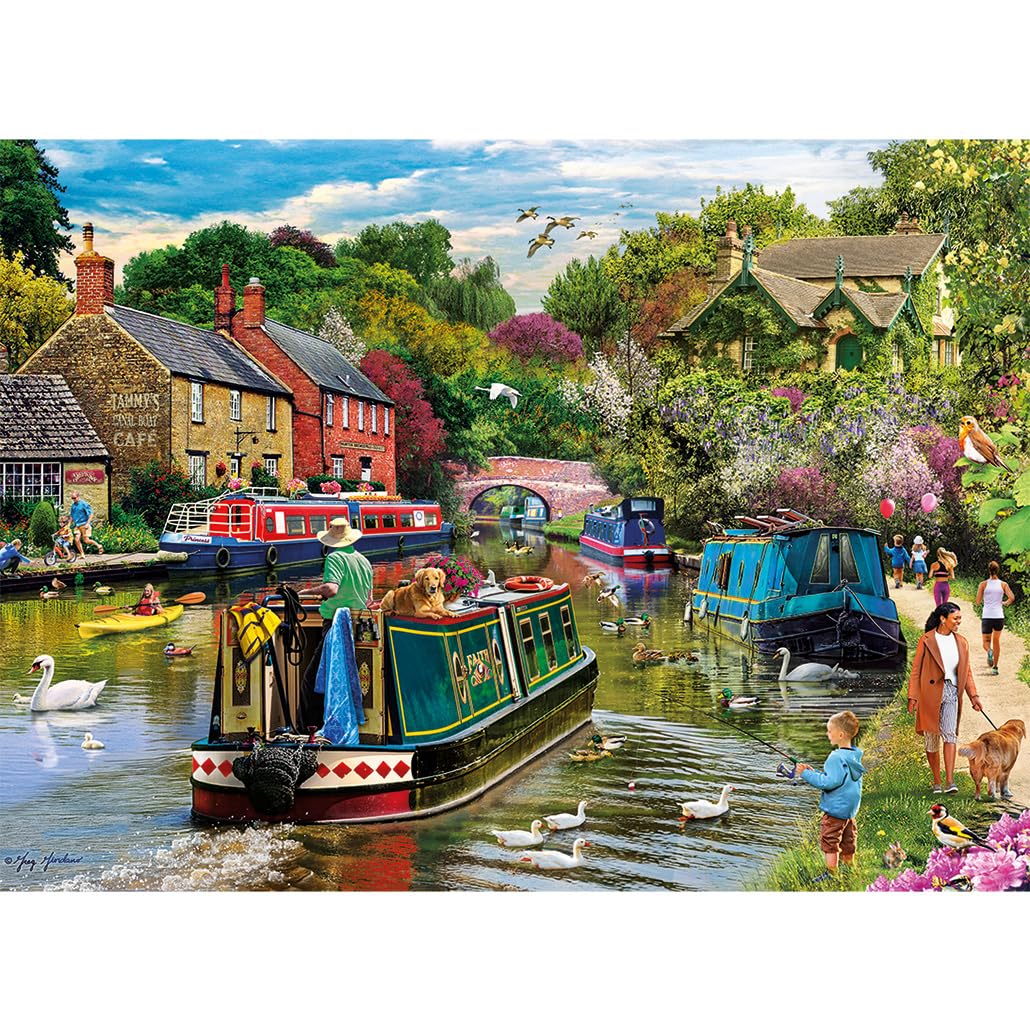Gibsons River Retreat Jigsaw Puzzle - 500 Pieces | 48 x 34 cm Artwork by Greg Giordano 4