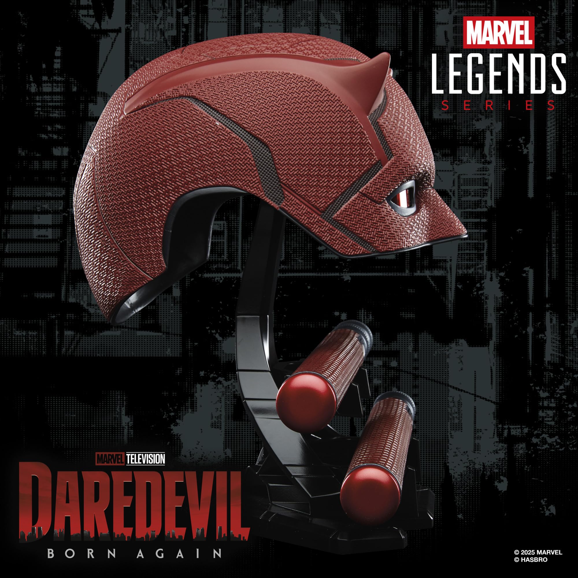 Marvel Legends Daredevil: Born Again Roleplay Mask and Billy Club Set | 1:1 Scale Wearable 2