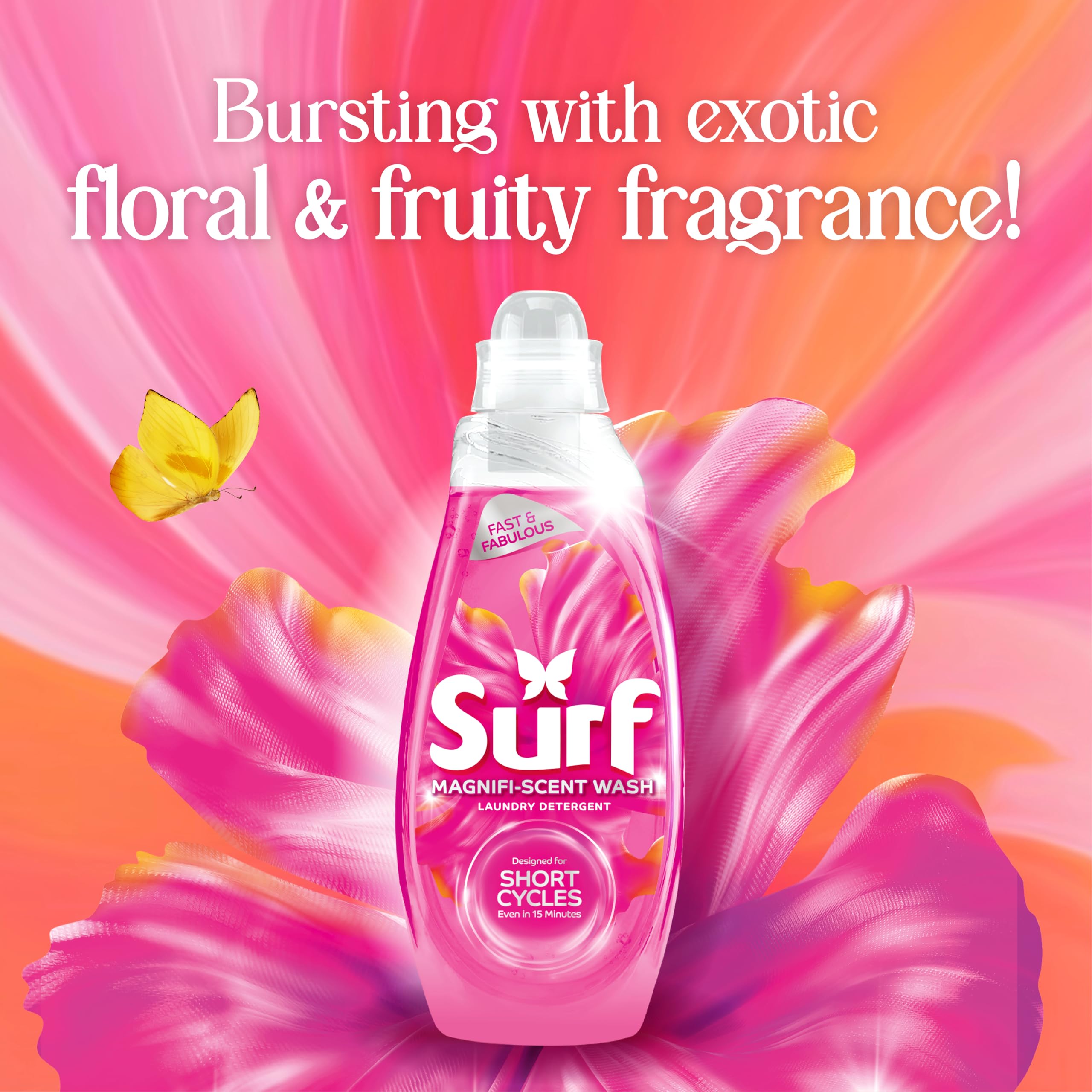 Surf Magnifi-Scent Wash Floral Fusion Laundry Liquid Detergent | 837 ml | For Short Cycles 5