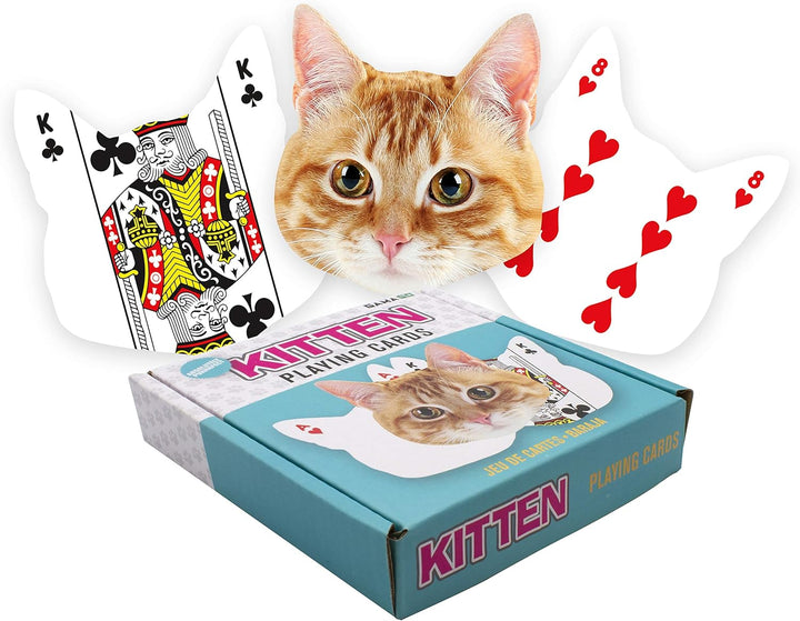 Kitten-Shaped Playing Cards | 52 Card Deck + 2 Jokers